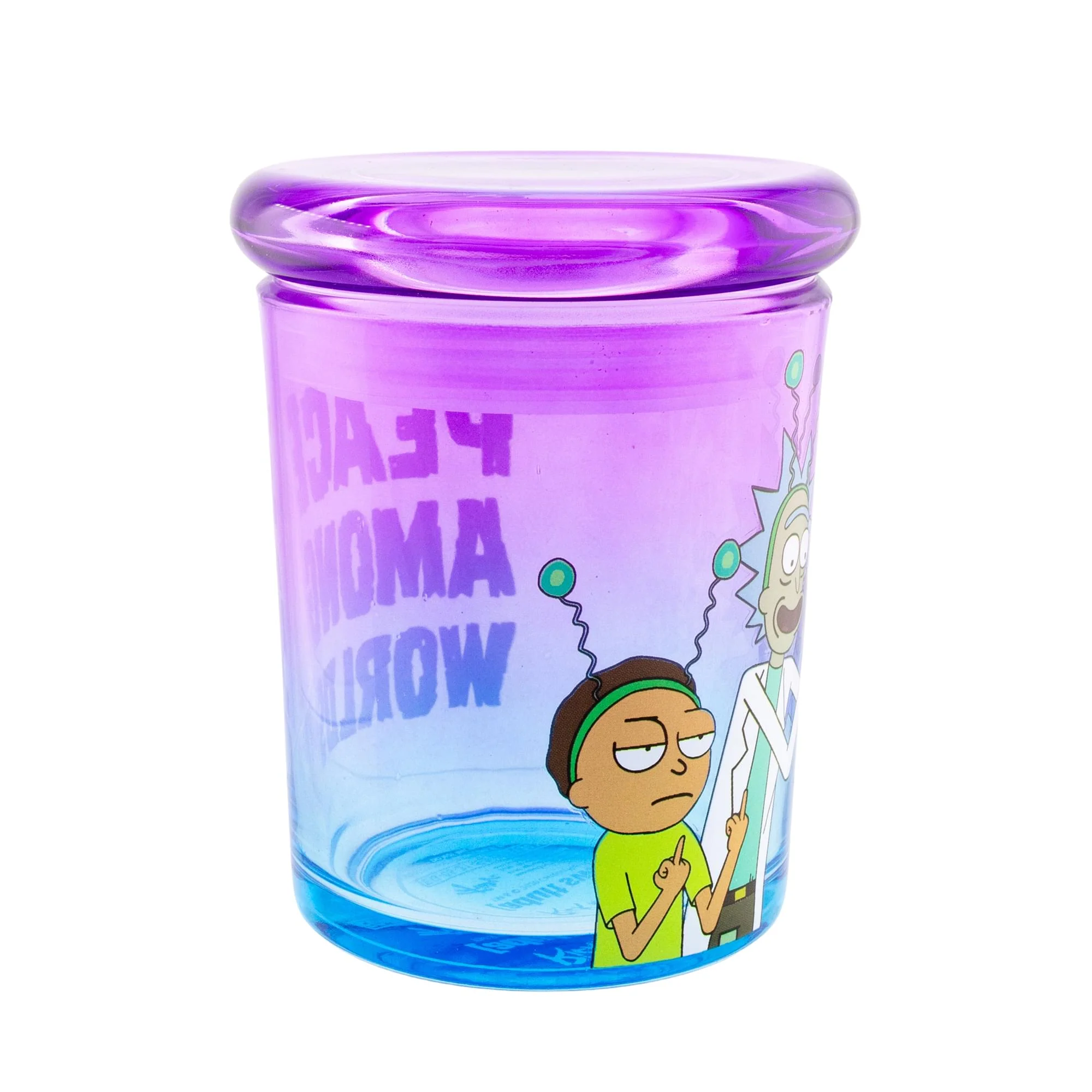 Rick and Morty Peace Among Worlds 6 Ounce Glass Jar with Lid - Image 4