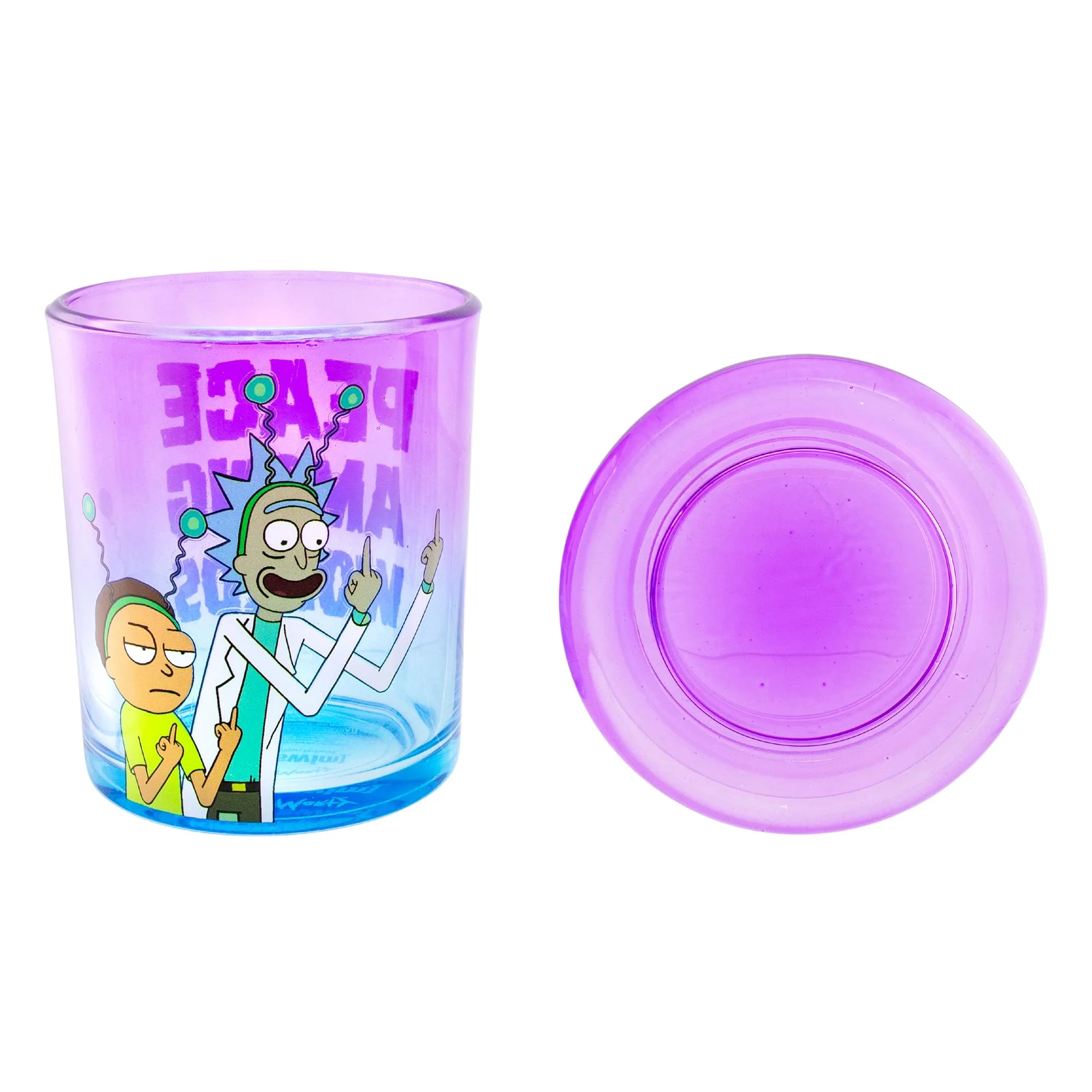 Rick and Morty Peace Among Worlds 6 Ounce Glass Jar with Lid - Image 5