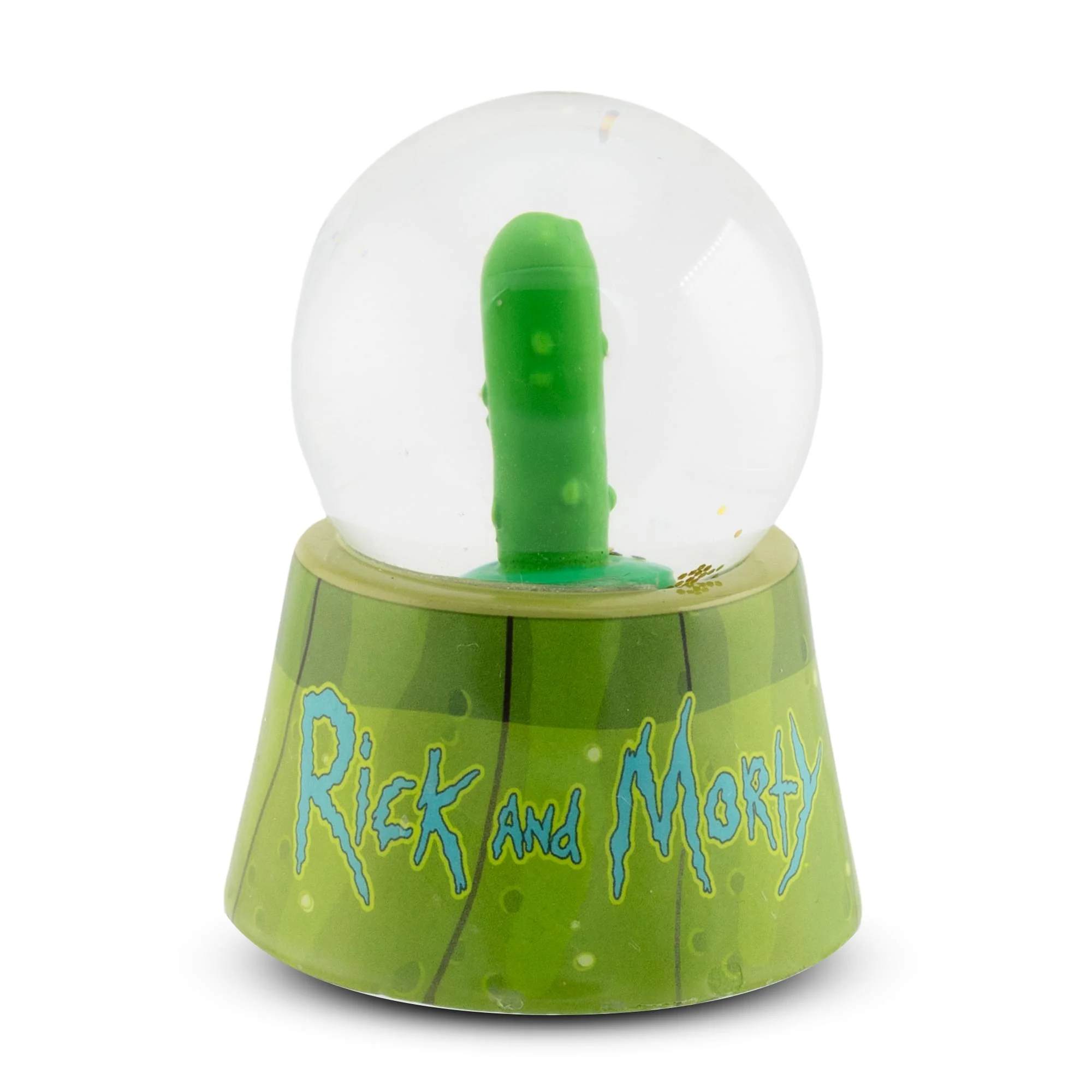 Rick and Morty Pickle Rick Light-Up Mini Snow Globe | 3 Inches Tall - Image 3