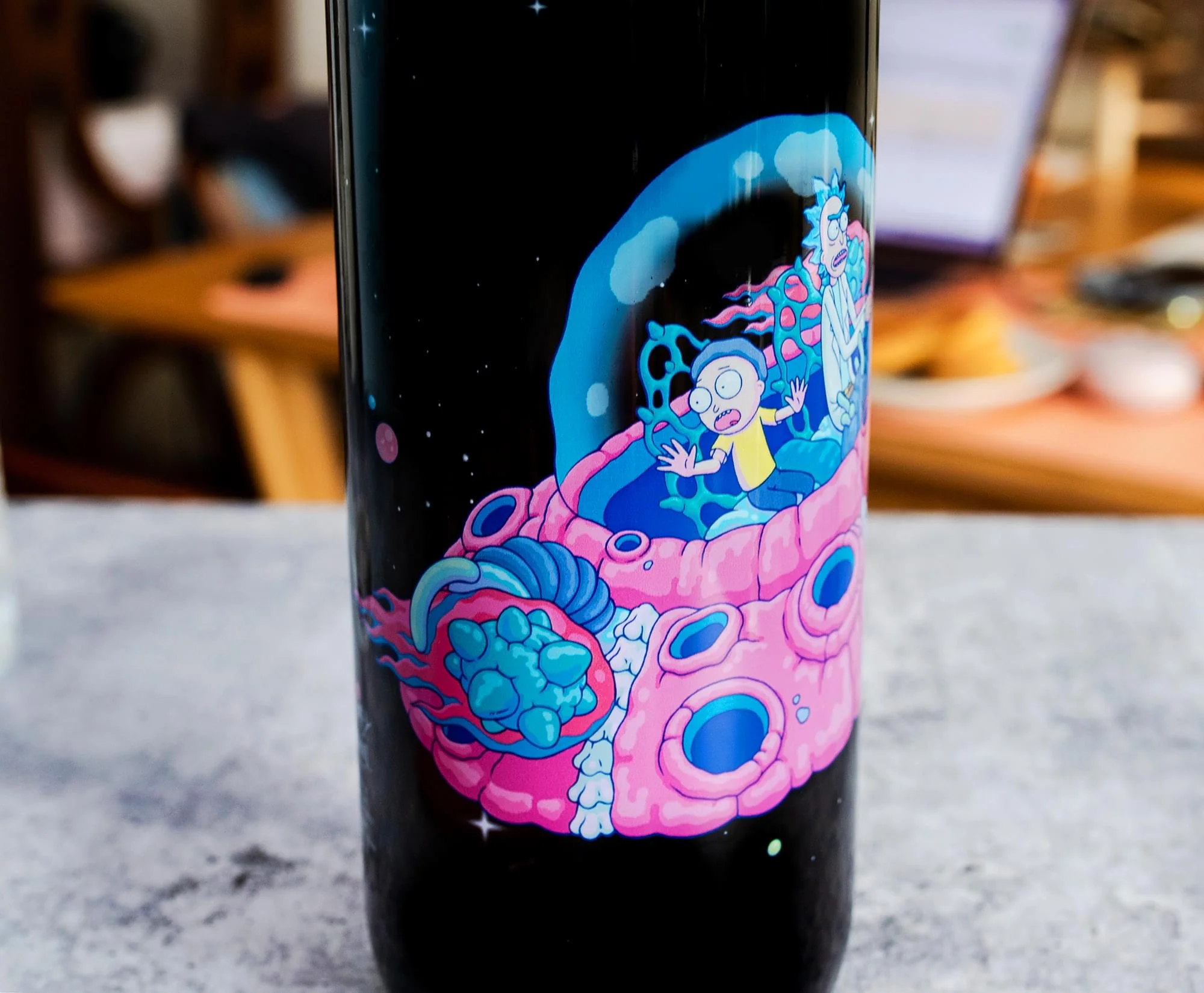 Rick and Morty Plastic Water Bottle With Screw-Top Lid | Holds 28 Ounces - Image 4