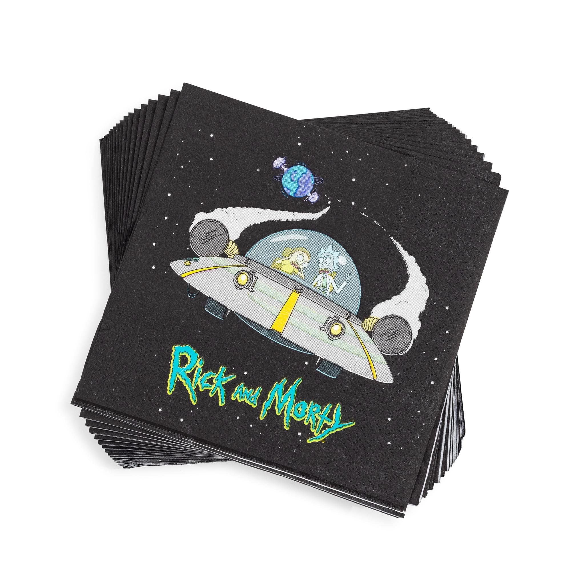 Rick and Morty Portal 60-Piece Party Tableware Set | Cups, Plates, Napkins - Image 3