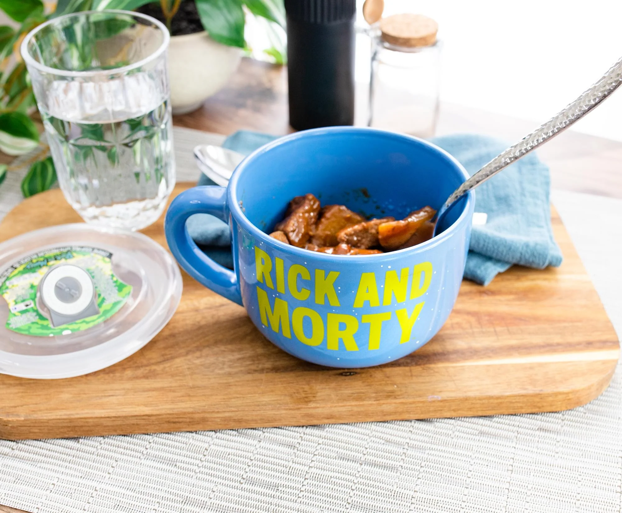 Rick and Morty Portal Heads Ceramic Soup Mug With Lid | Holds 24 Ounces - Image 8