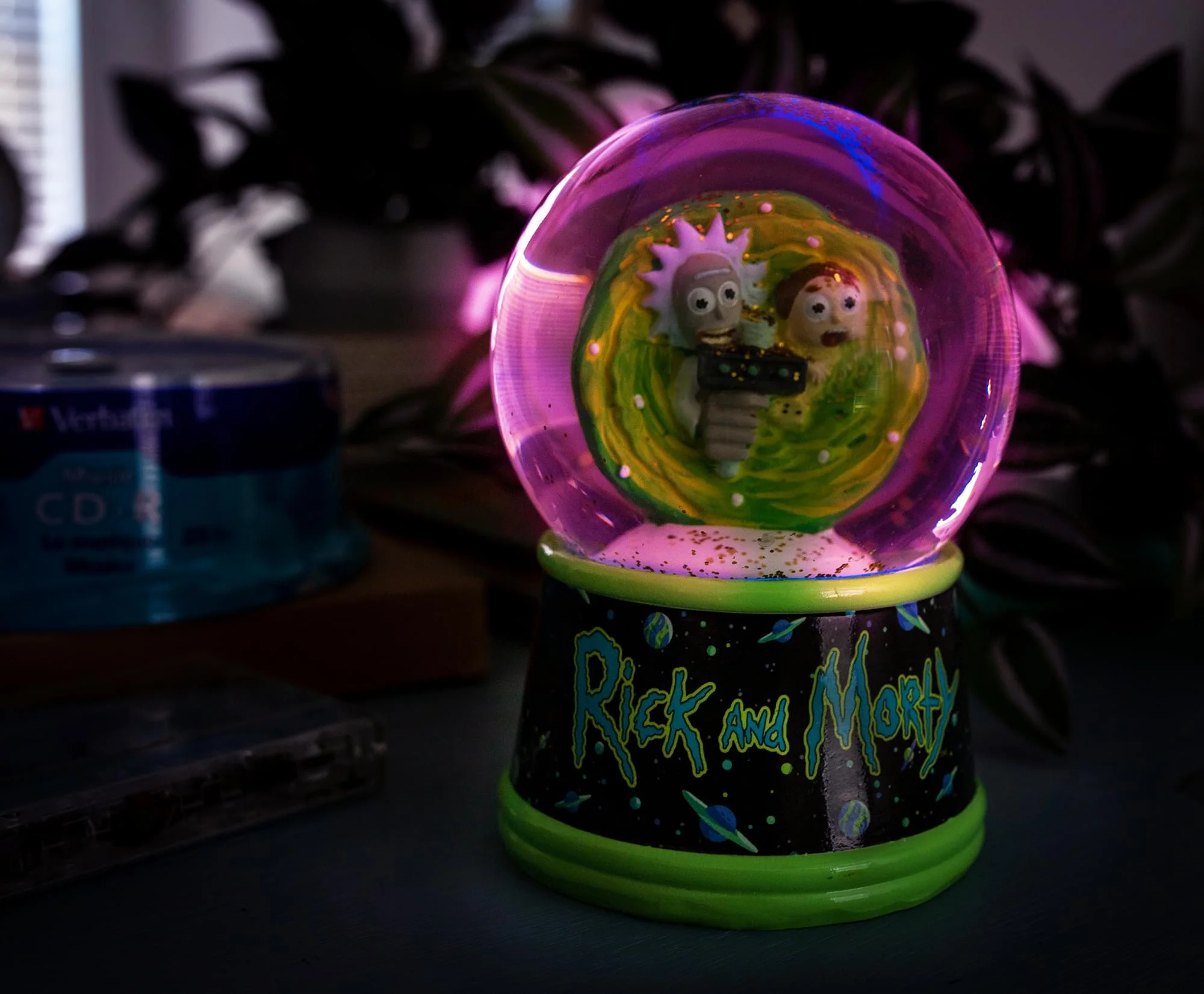 Rick and Morty Portal Light-Up Collectible Snow Globe | 6 Inches Tall - Image 4