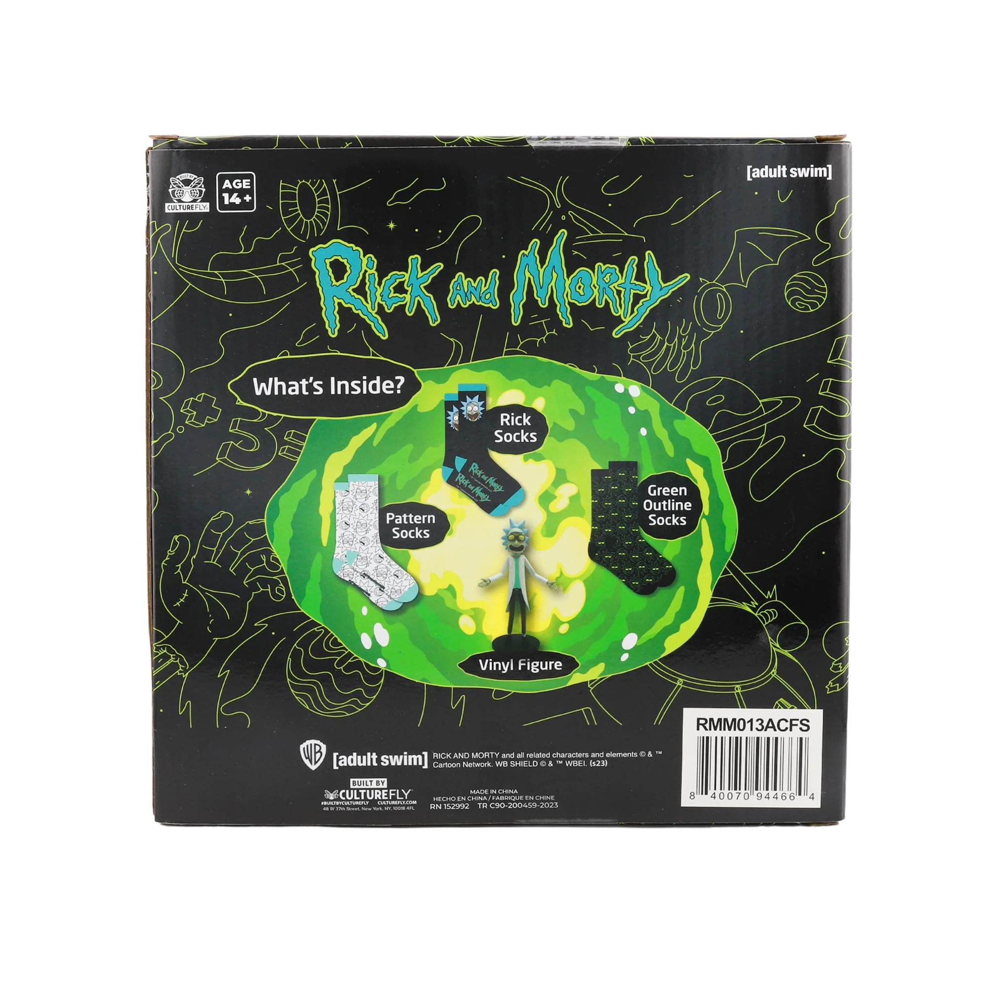 Rick and Morty Vinyl Rick Sanchez Figure and Sock Bundle - Image 8