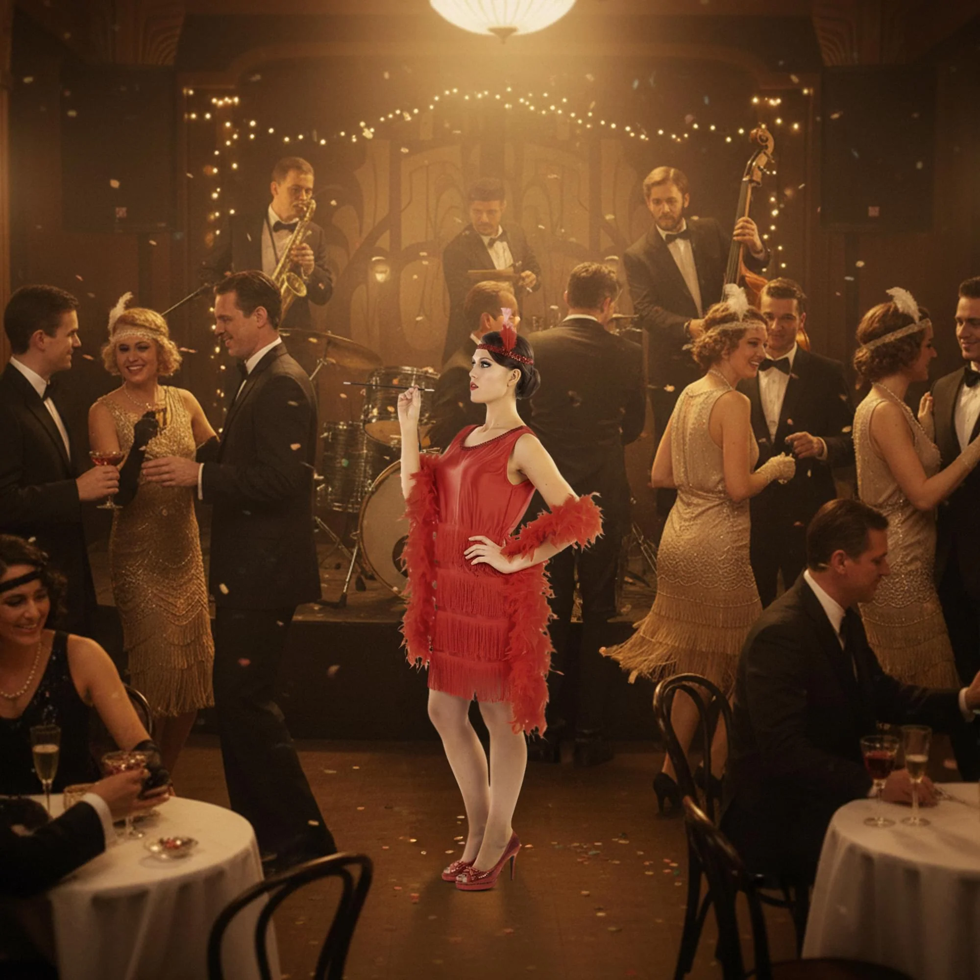 Roaring 20s Flapper Red Costume Accessory - Image 10