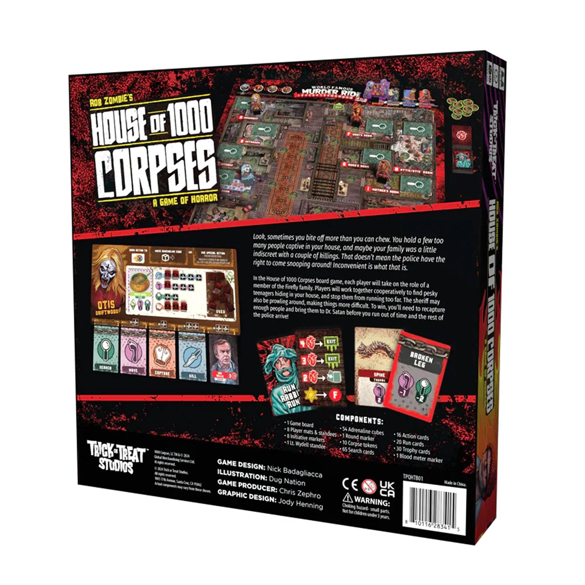 Rob Zombie's House of 1000 Corpses Board Game - Image 5