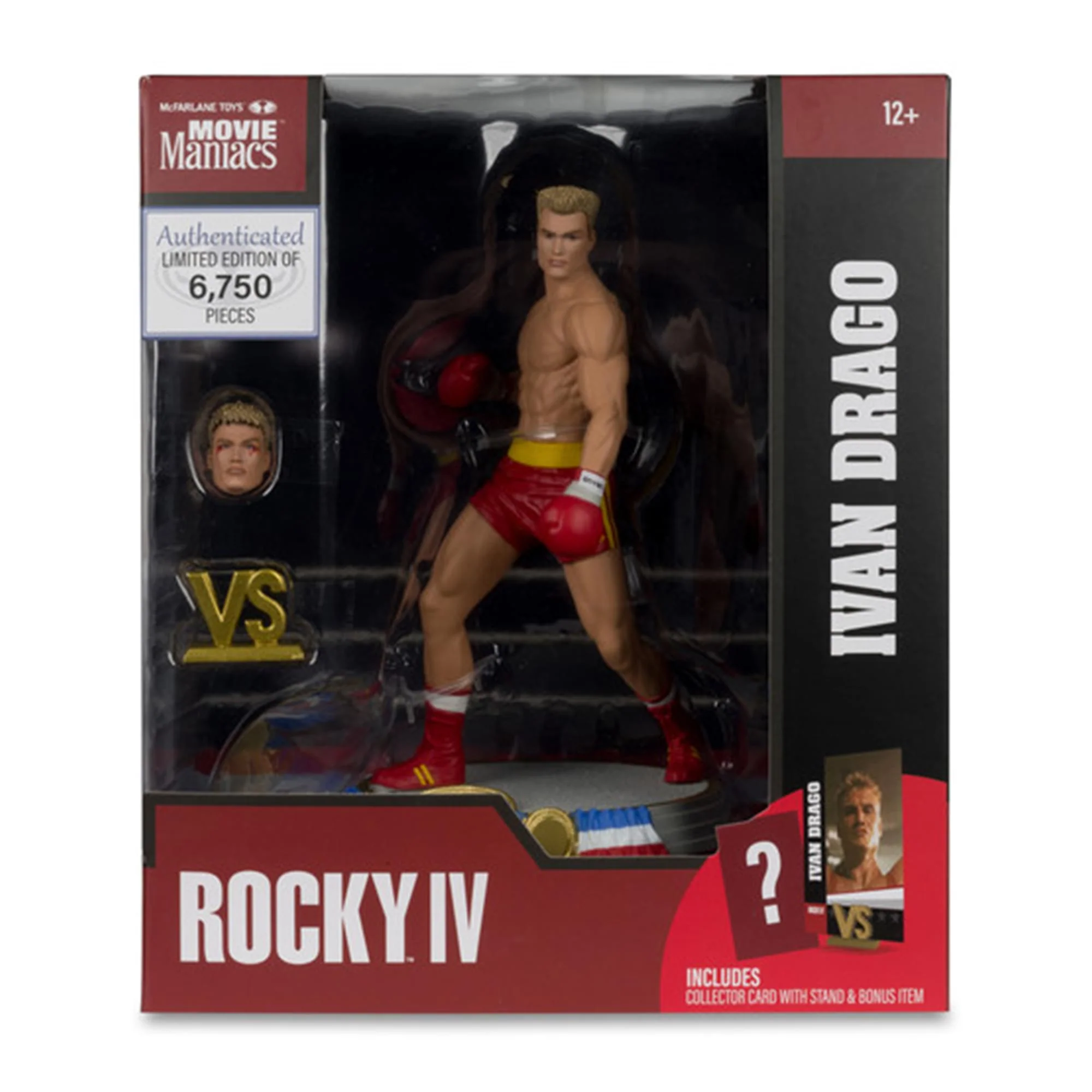 Rocky Movie Maniacs 6 Inch Posed Figure | Ivan Drago (Rocky IV) - Image 2