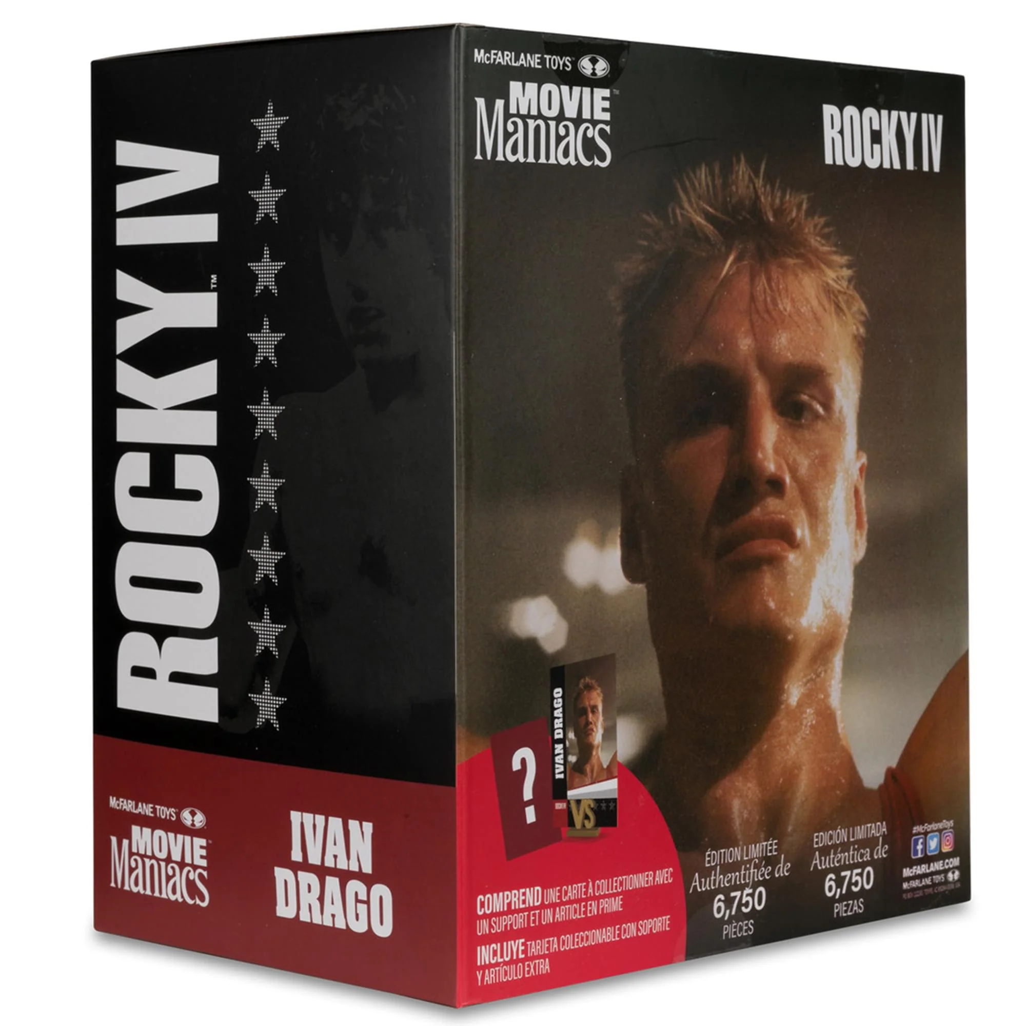 Rocky Movie Maniacs 6 Inch Posed Figure | Ivan Drago (Rocky IV) - Image 9