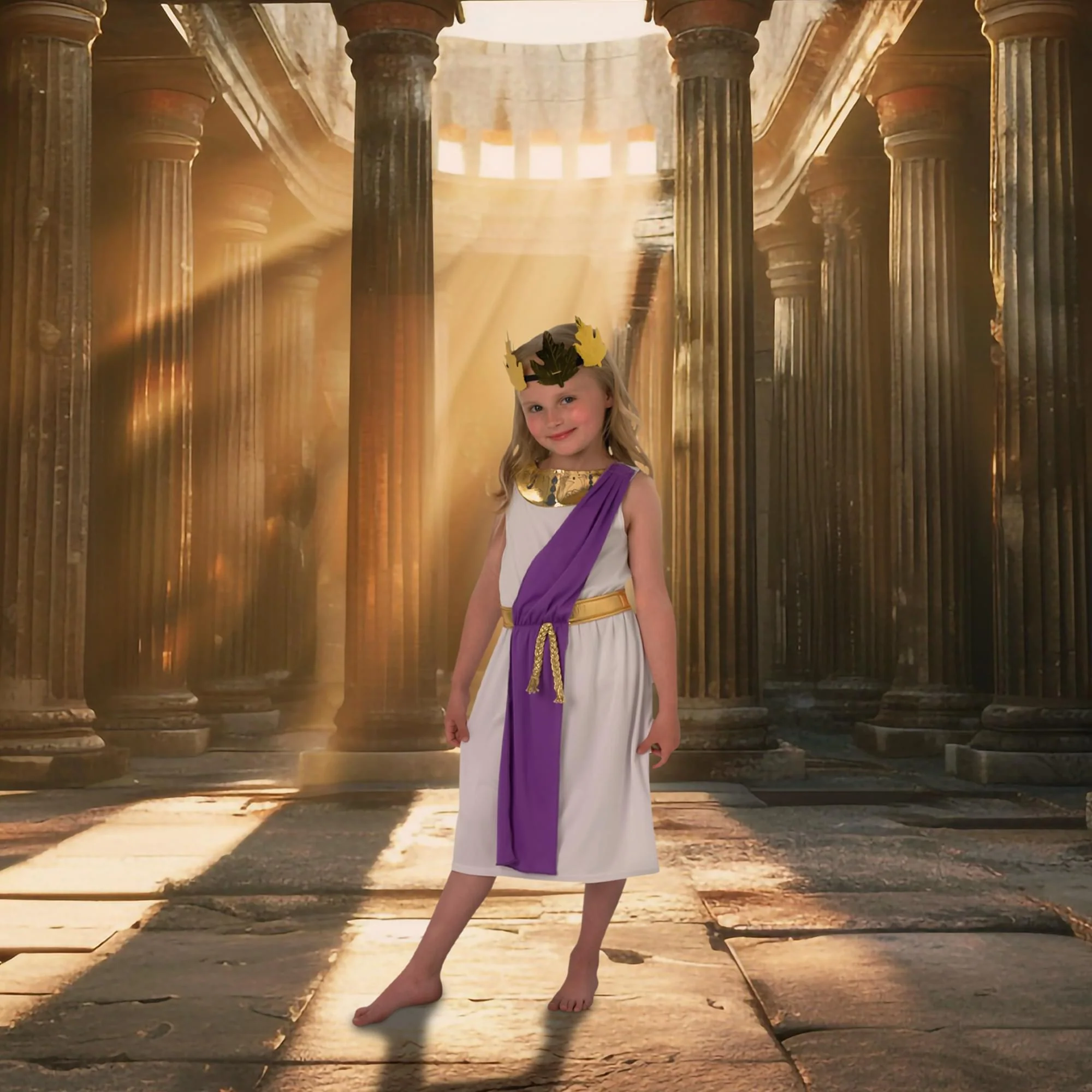 Roman Girl Child Costume - Image 11
