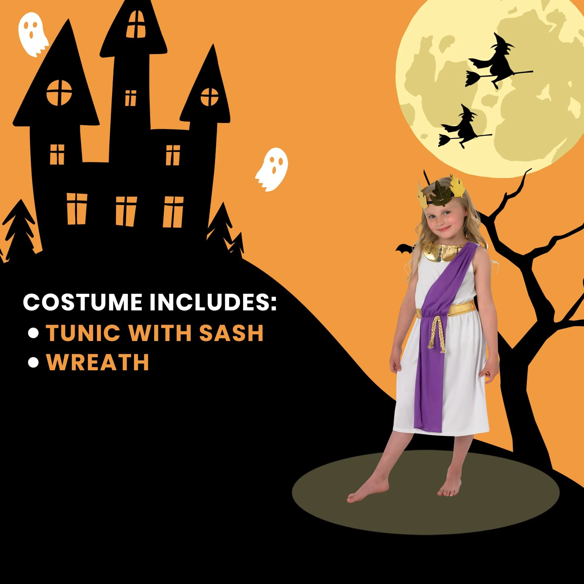 Roman Girl Child Costume - Image 12
