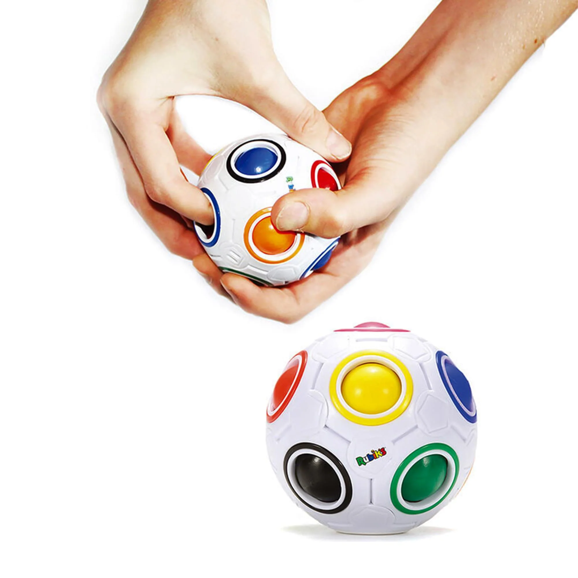 Rubiks 2 Piece Gift Set | Rainbow Ball | Twist Keychain - Image 5