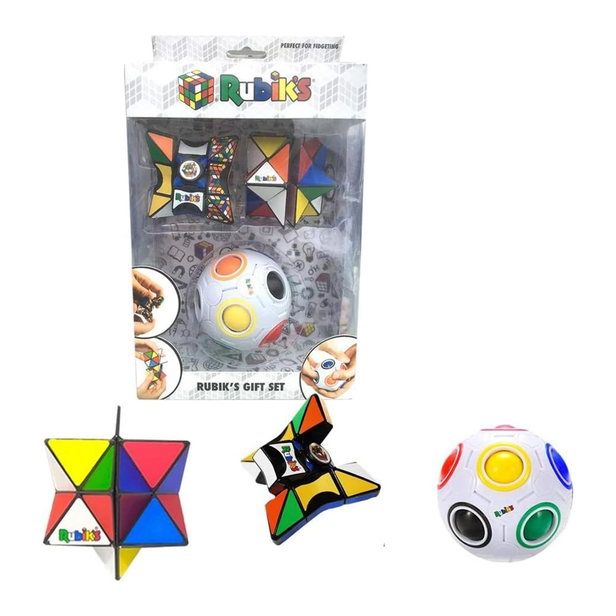 Rubiks 3 Piece Gift Set | Magic Star | Rainbow Ball | Kaleido - Image 4