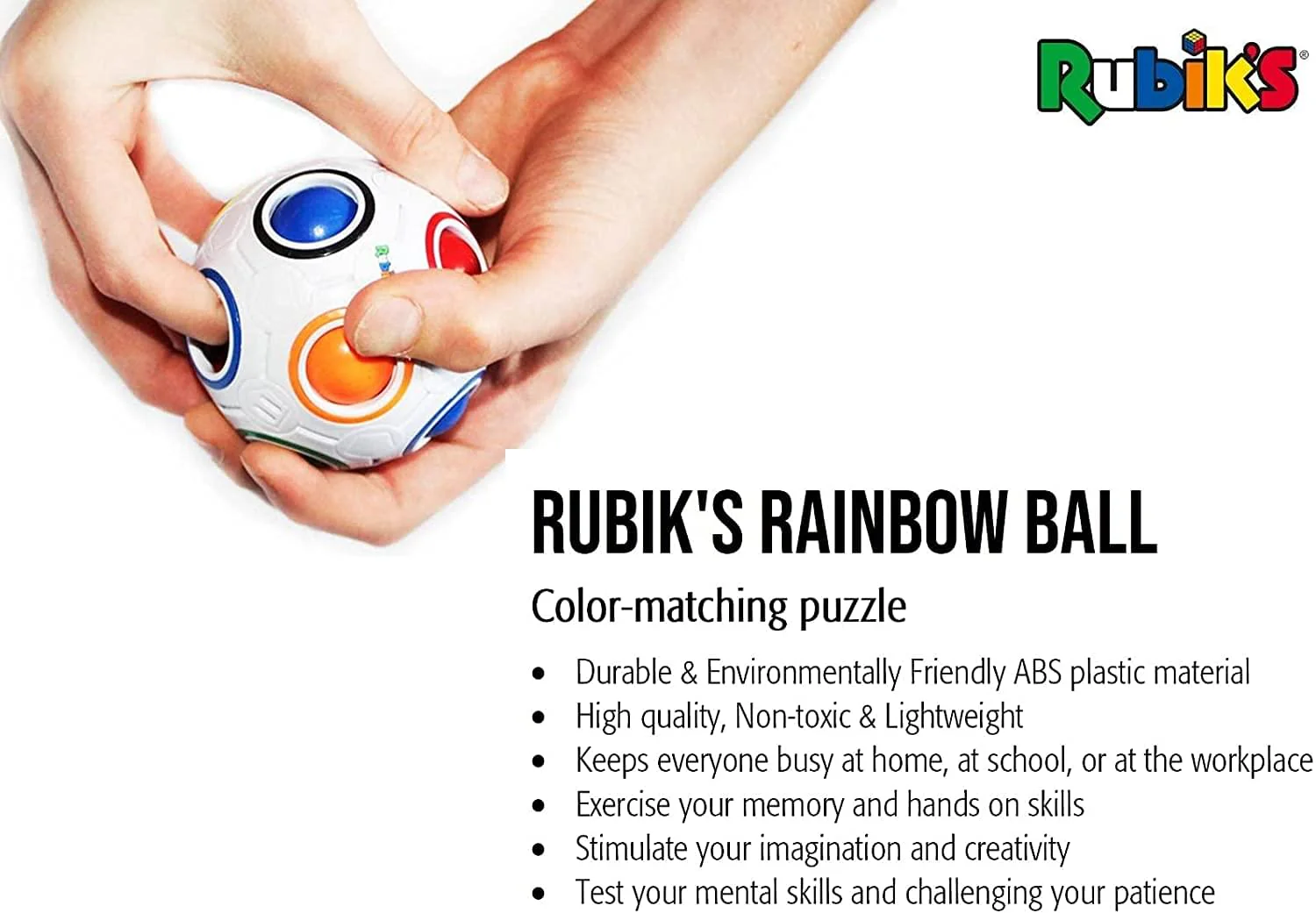 Rubiks 3 Piece Gift Set | Rainbow Ball | 2x Magic Stars - Image 3