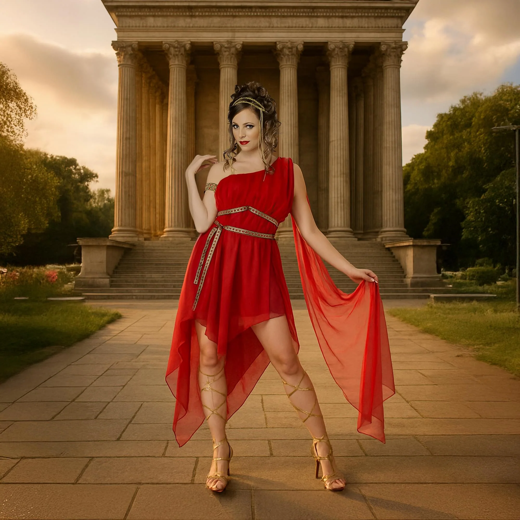 Ruby Goddess Adult Costume - Image 3