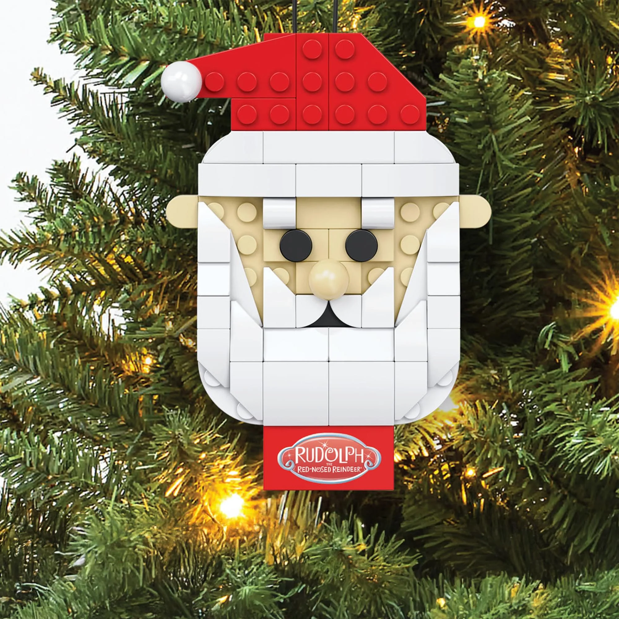 Rudolph The Red-Nosed Reindeer Santa Ornament 77-Piece Brickcraft Building Set - Image 4