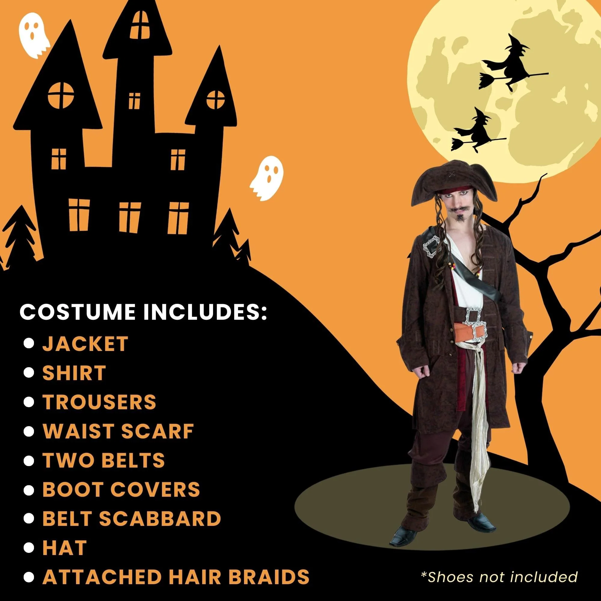 Rum Smuggler Pirate Adult Costume - Image 11