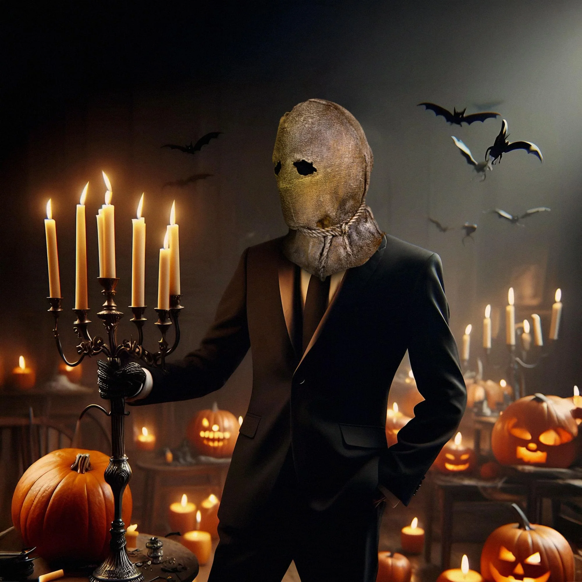 Sack-O-Path Halloween Adult Costume Mask - Image 4