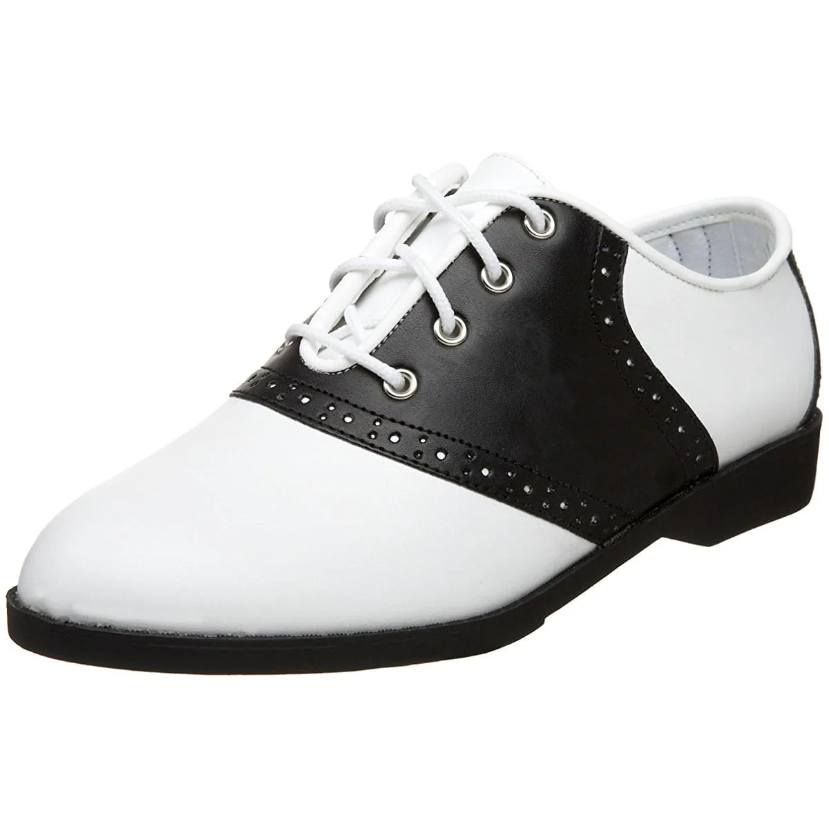 Saddle Women's Costume Shoes, Black/White
