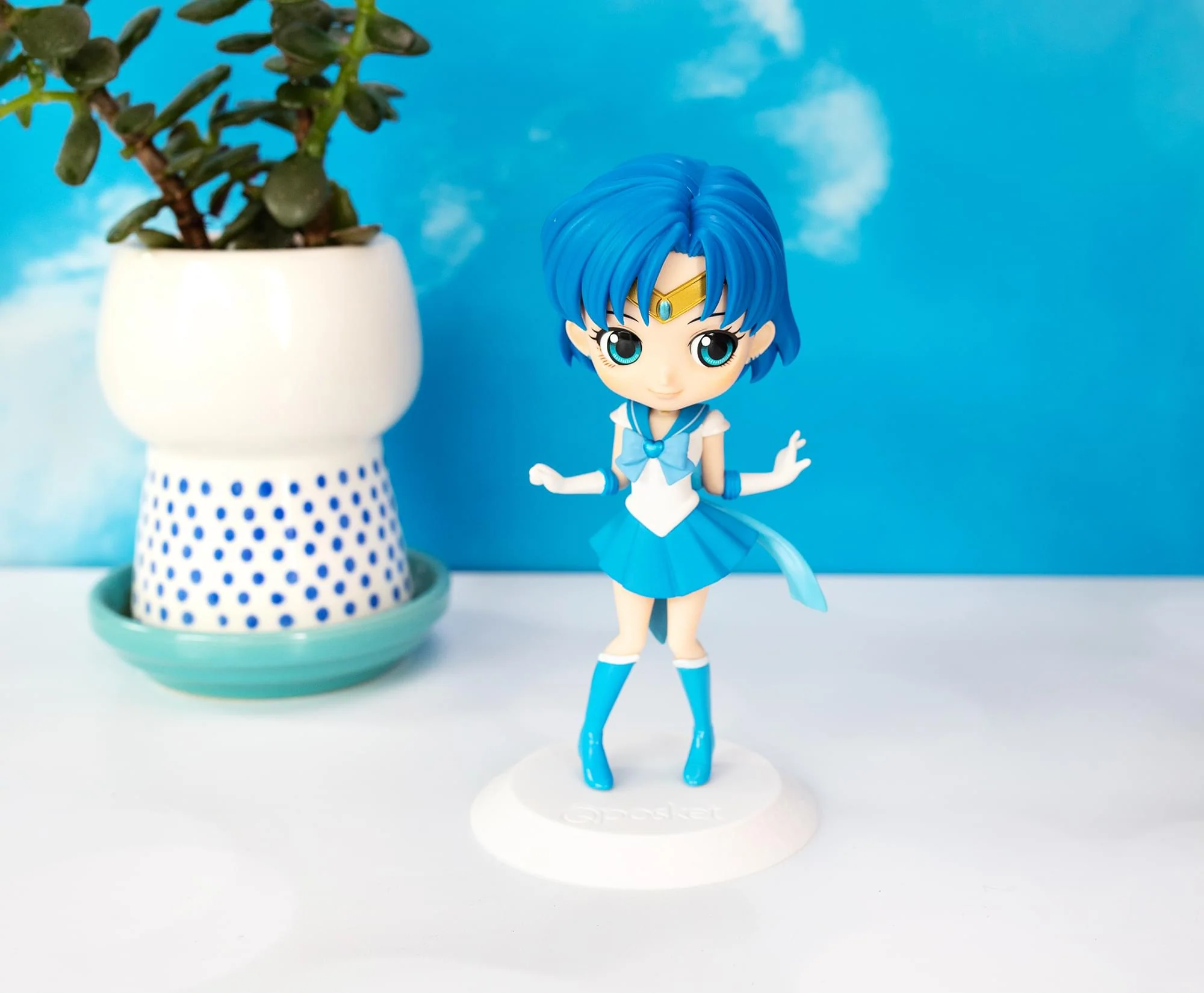 Sailor Moon Eternal Q Posket Action Figure | Super Sailor Mercury (Version A) - Image 4