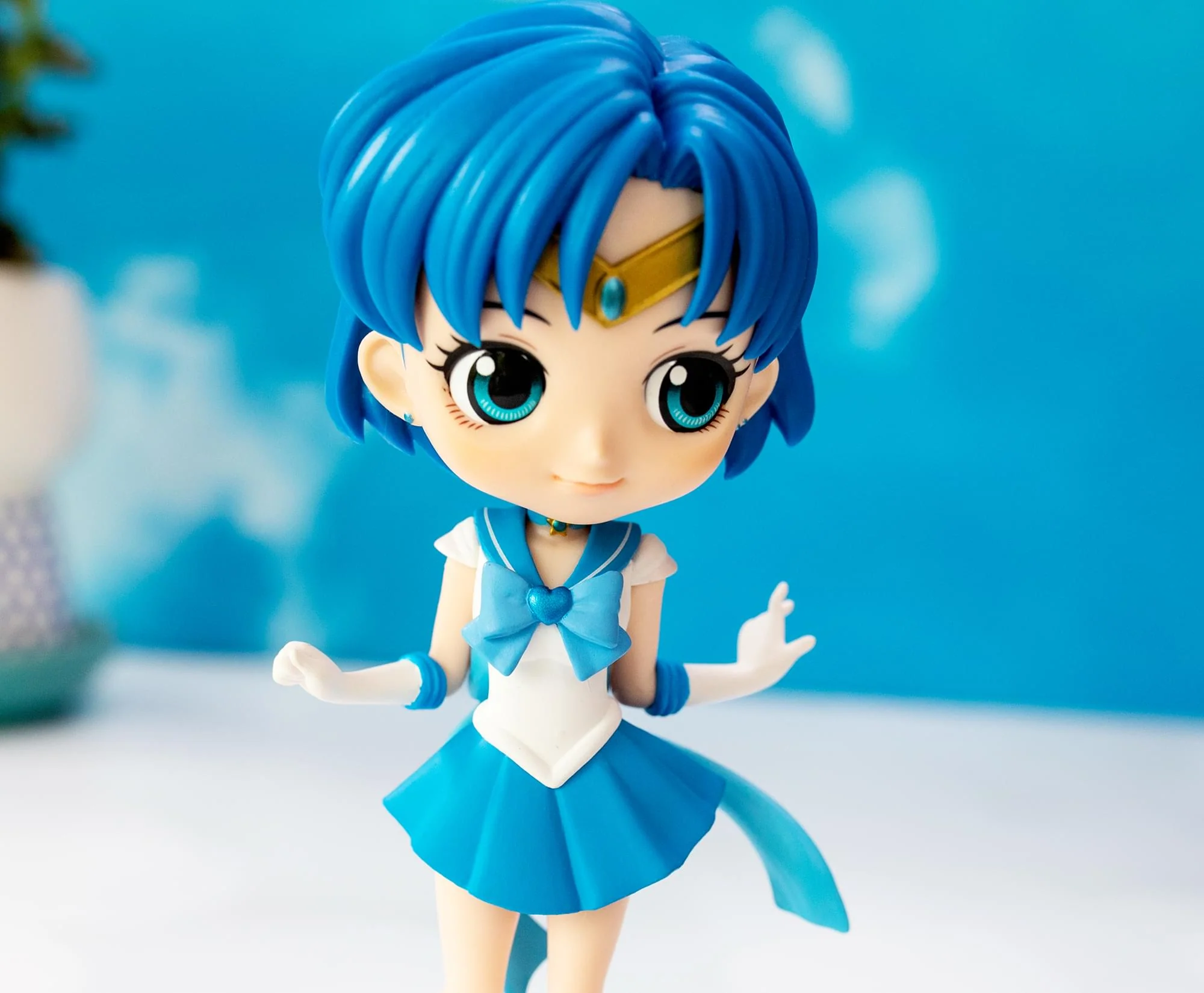 Sailor Moon Eternal Q Posket Action Figure | Super Sailor Mercury (Version A) - Image 9