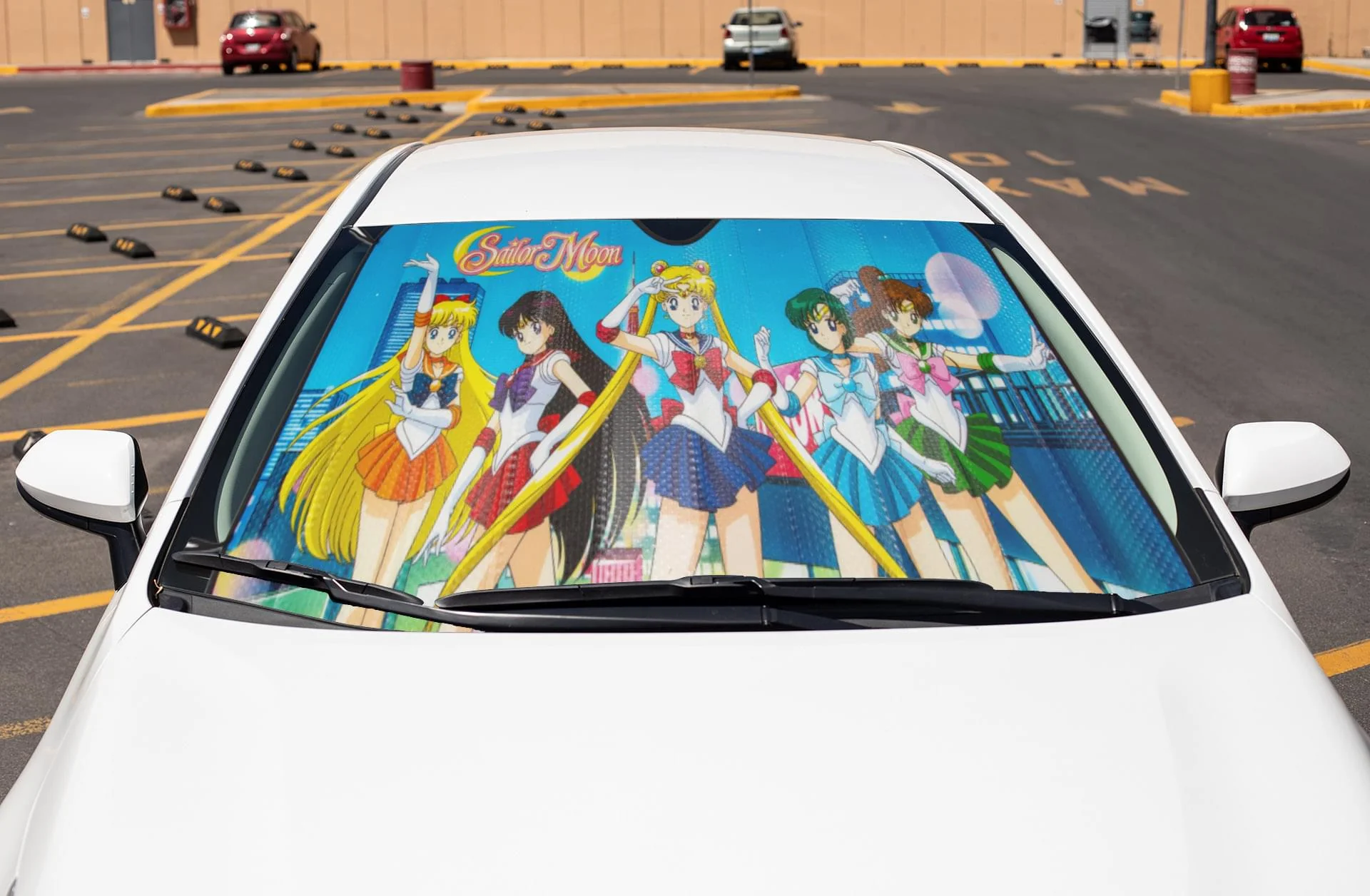 Sailor Moon Sailor Scouts 28 x 58" Sunshade - Image 3