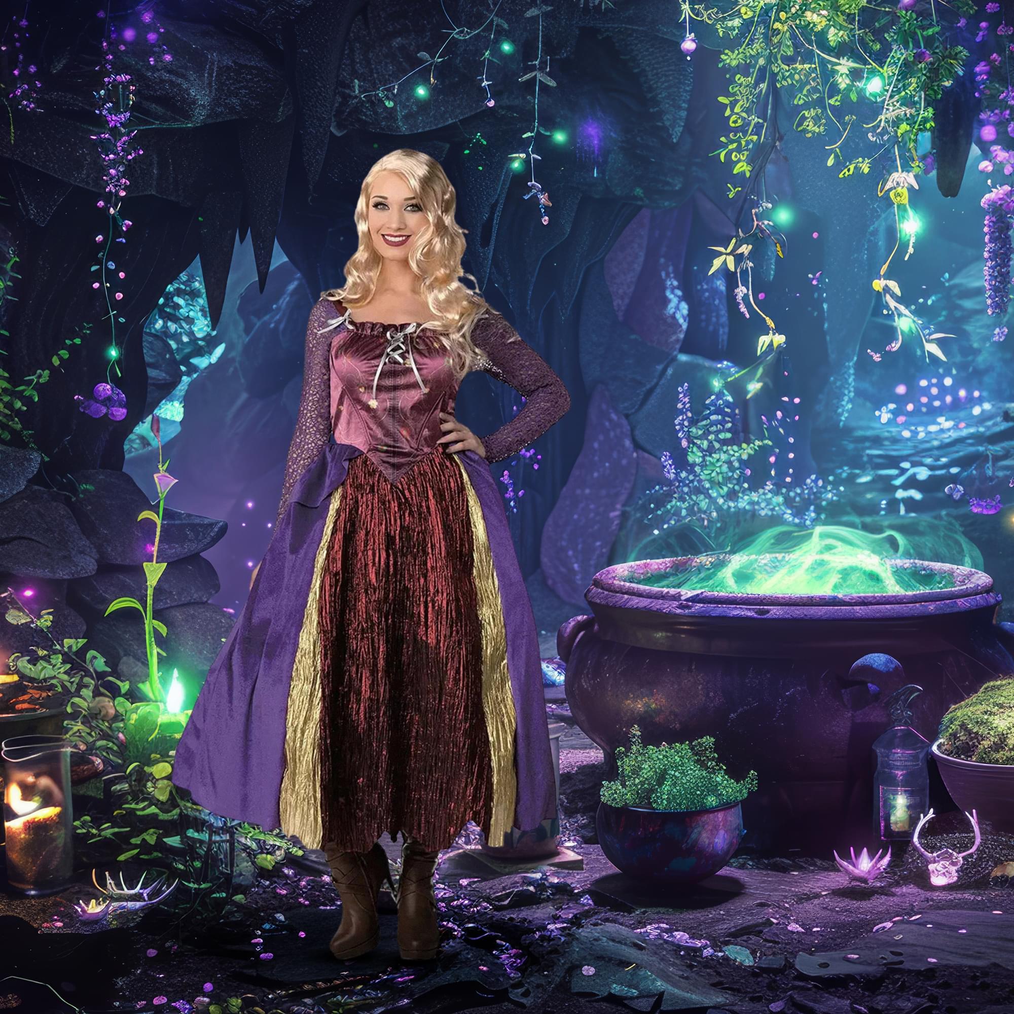 Salem Silly Witch Hocus Pocus Inspired Adult Costume - Image 2
