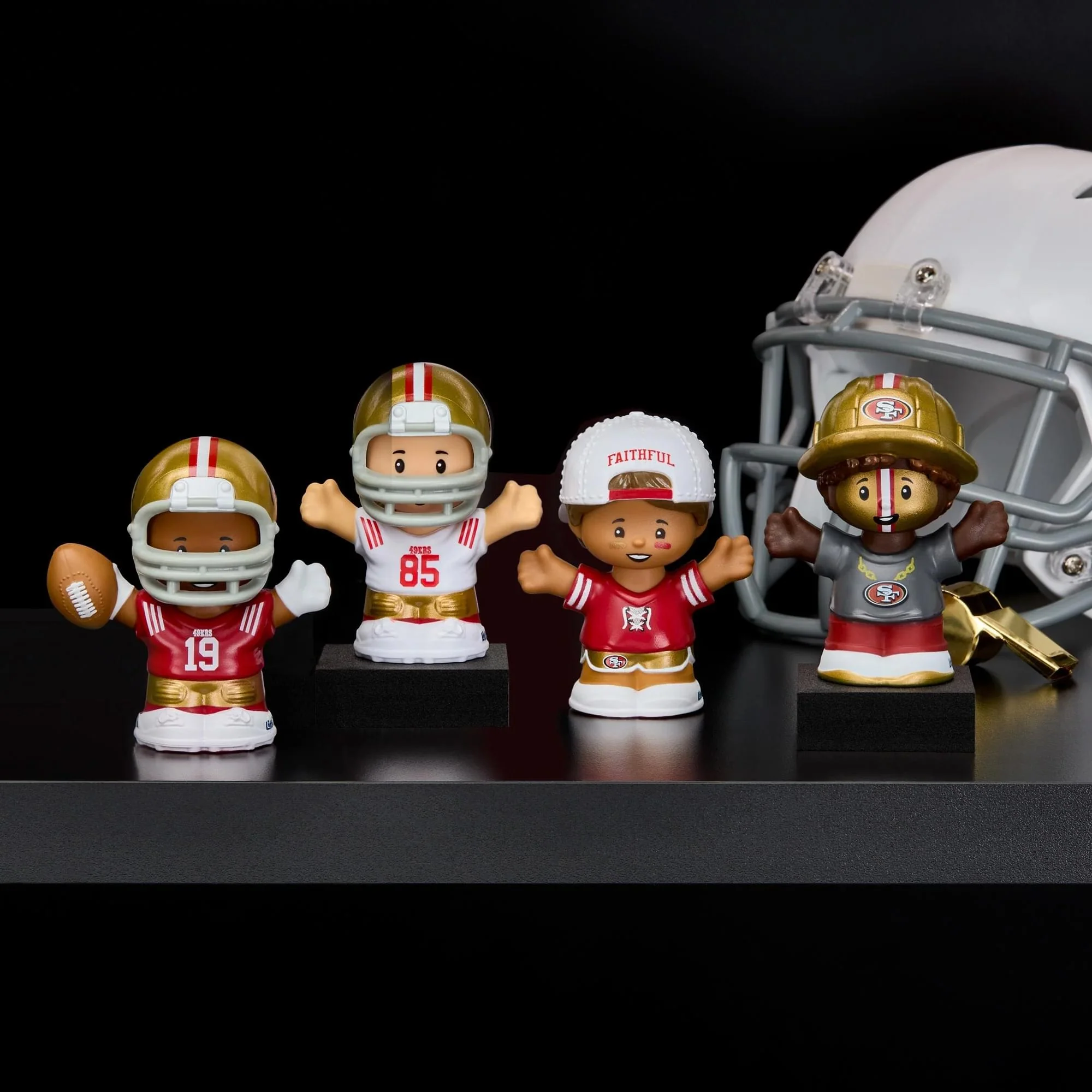 San Francisco 49ers 4-Piece NFL Little People Collector Set - Image 7