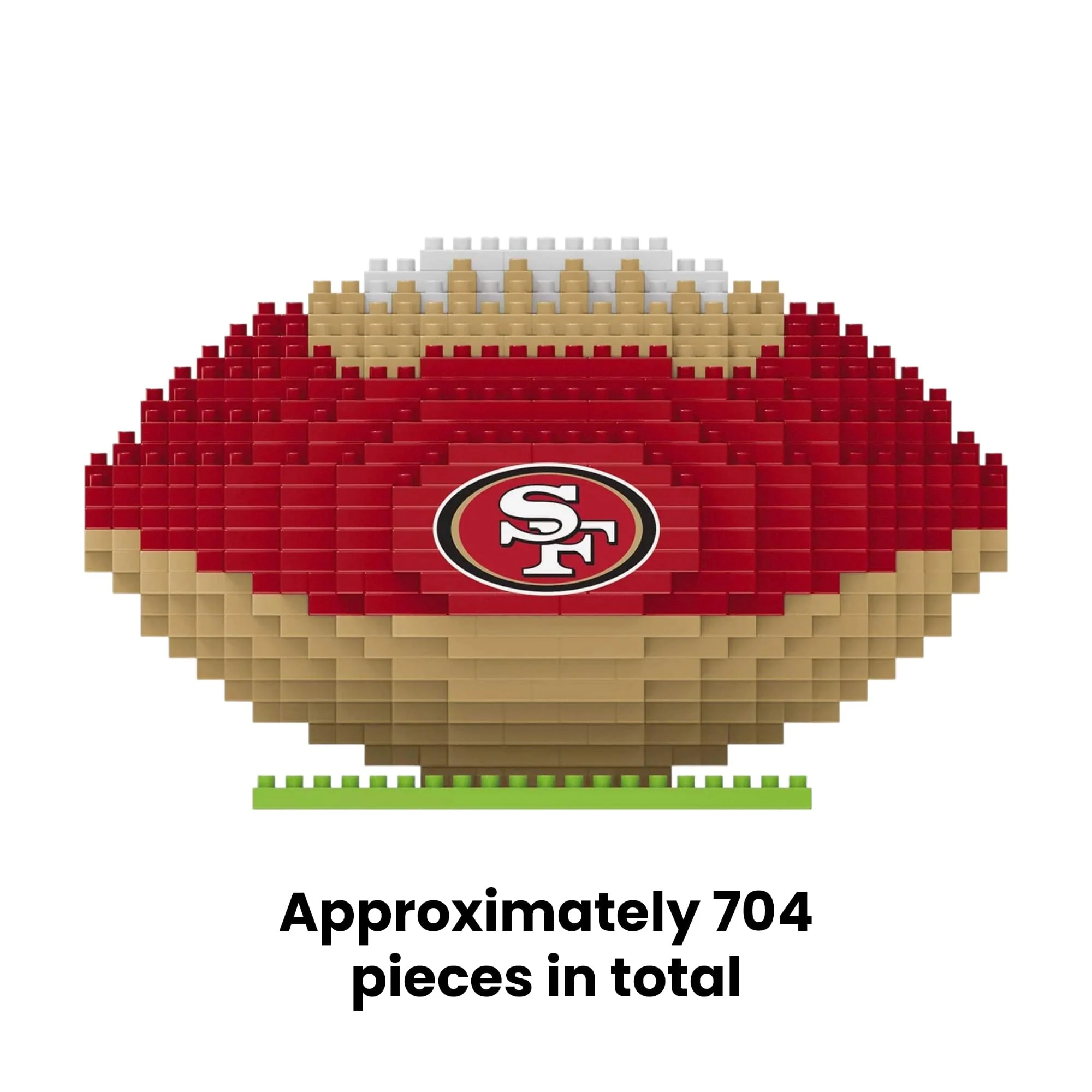 San Francisco 49ers NFL BRXLZ Football 704-Piece Building Block Set - Image 2
