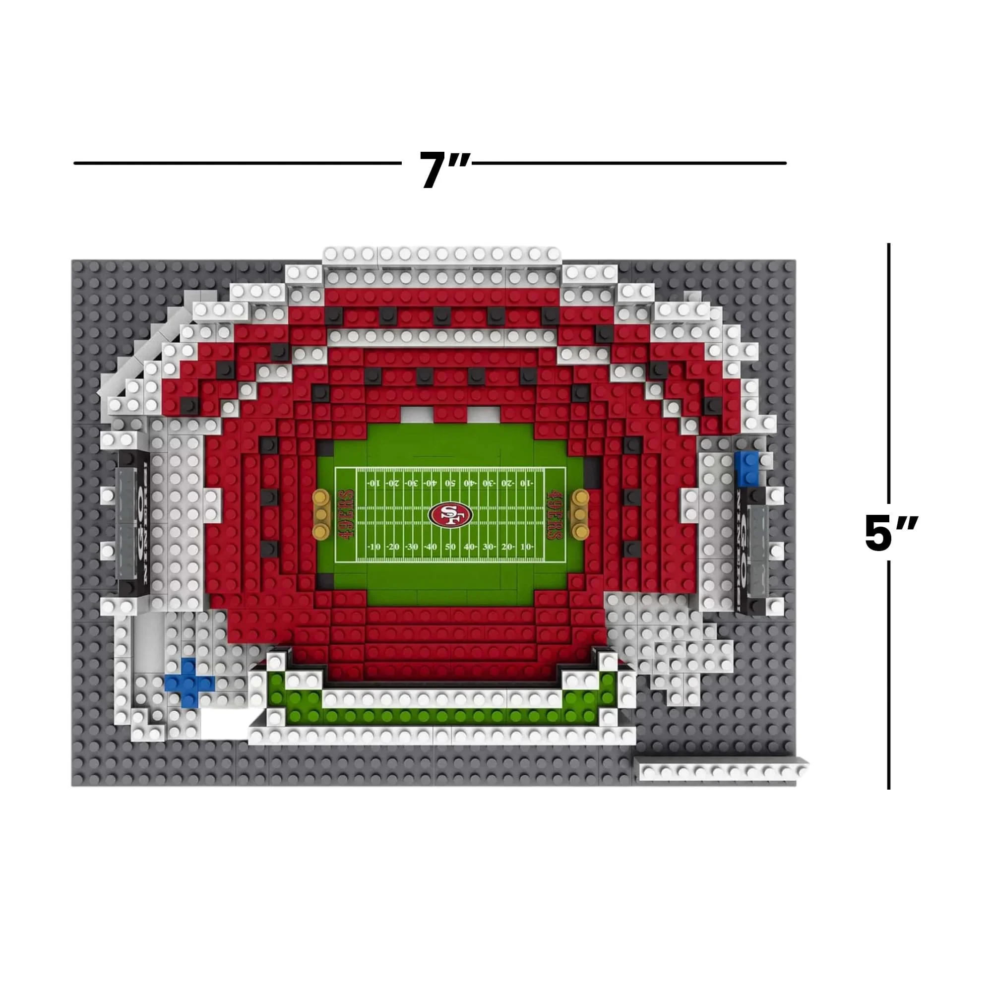 San Francisco 49ers NFL BRXLZ Mini Stadium 964-Piece Building Block Set - Image 8