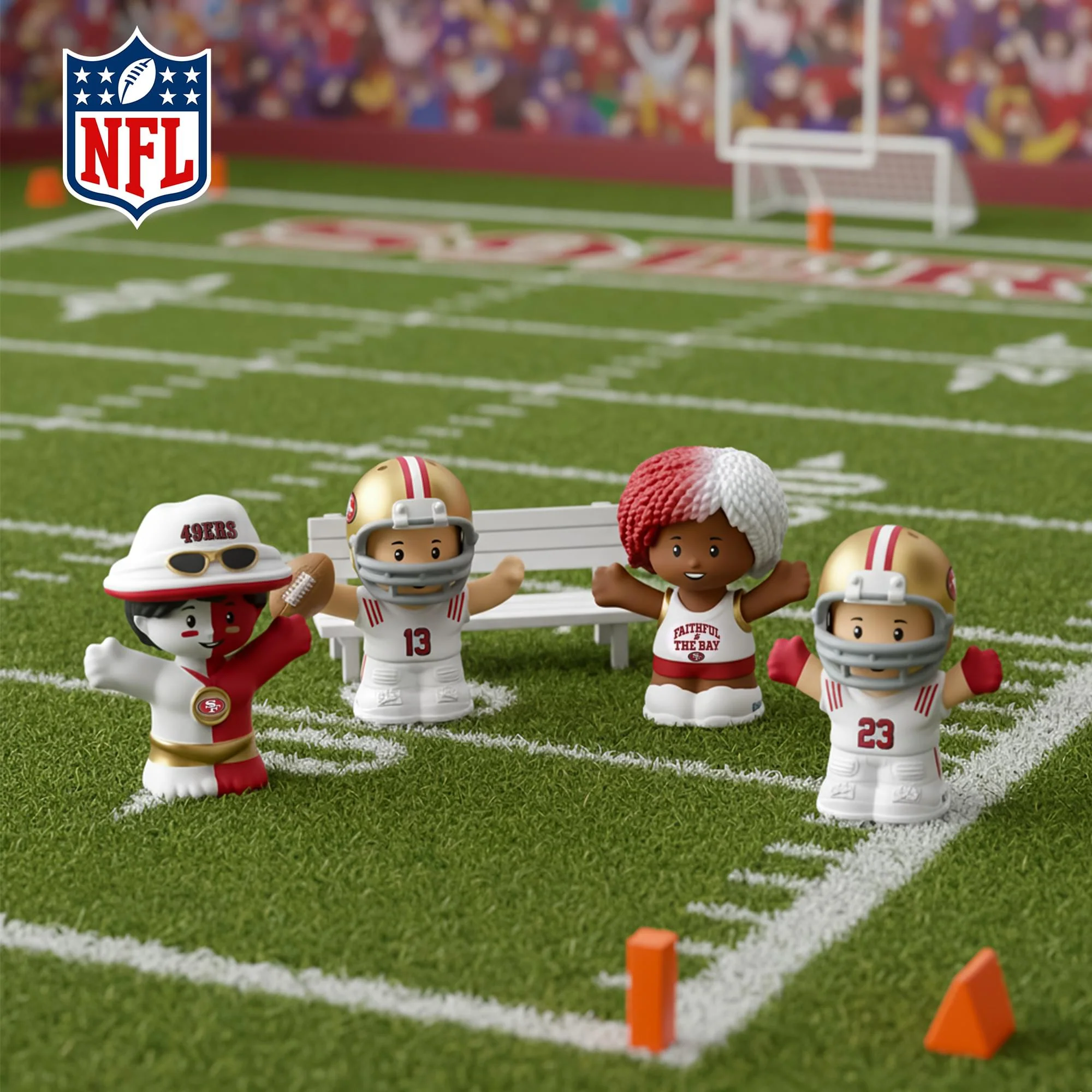 San Francisco 49ers NFL Little People Collector Set | Alternate Jersey - Image 5
