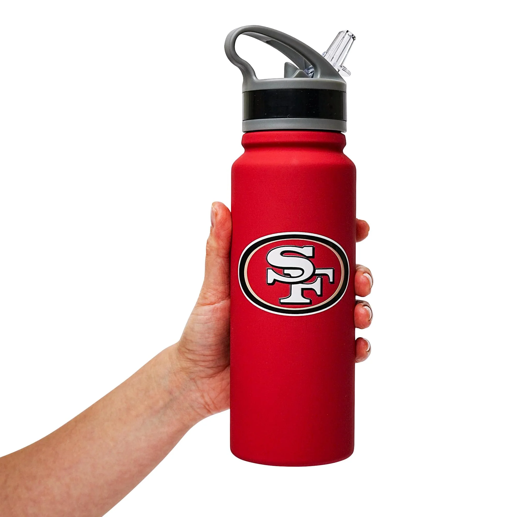 San Francisco 49ers Swagger 25-Ounce Stainless Steel Flip-Top NFL Water Bottle - Image 6