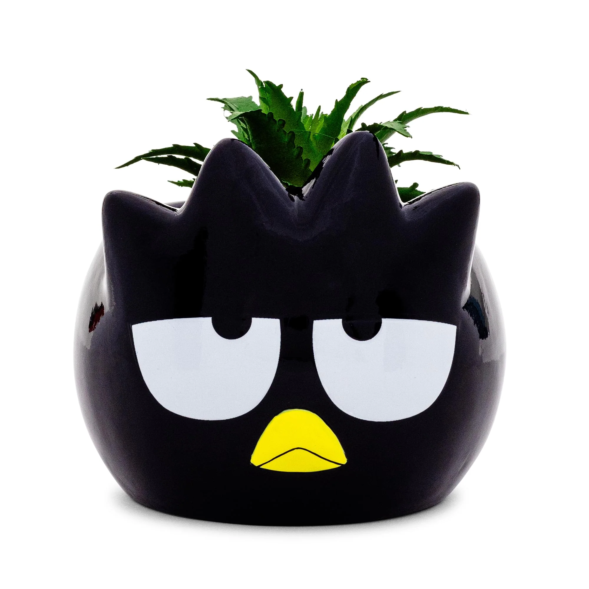 Sanrio Badtz-Maru 3-Inch Ceramic Mini Planter With Artificial Succulent