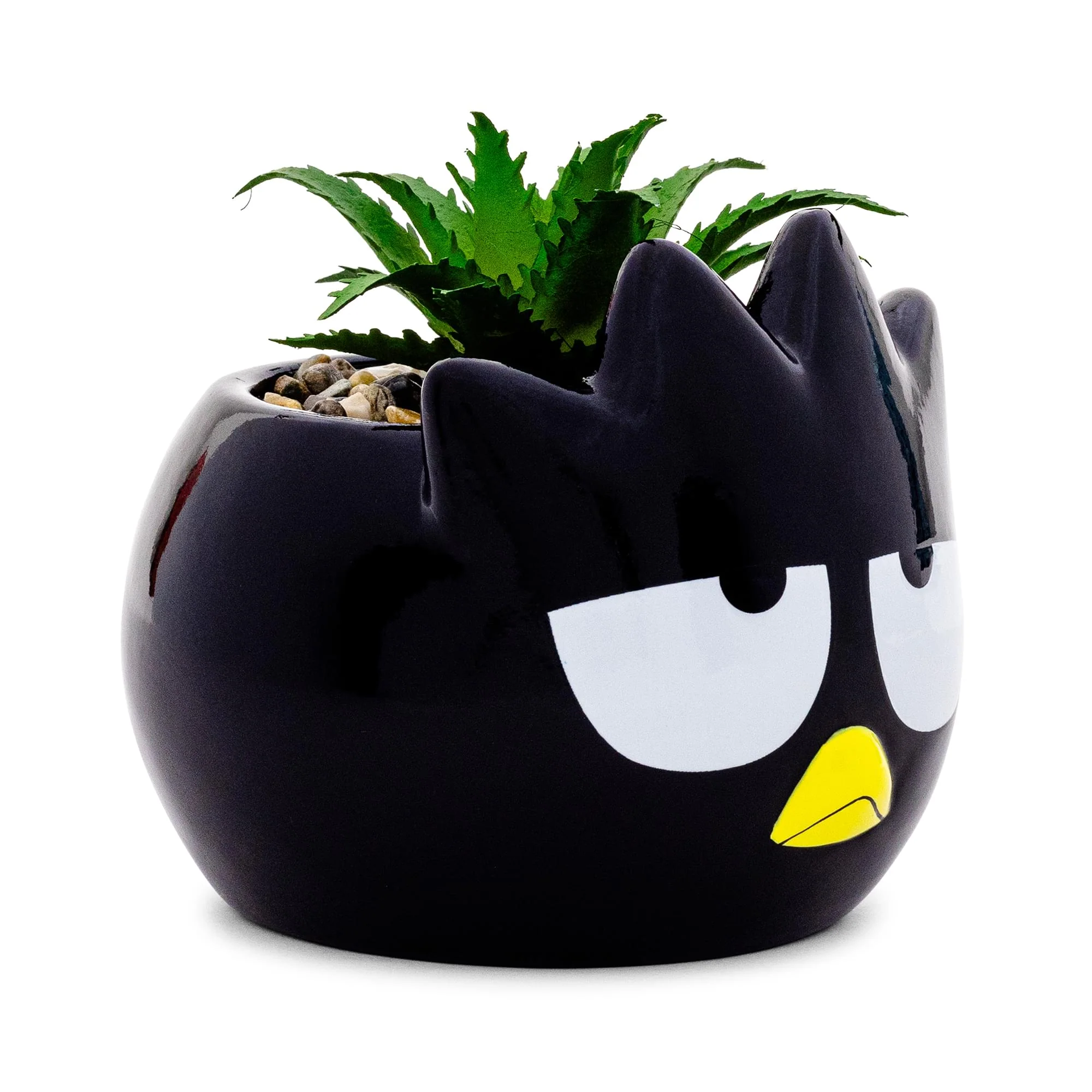 Sanrio Badtz-Maru 3-Inch Ceramic Mini Planter With Artificial Succulent - Image 2