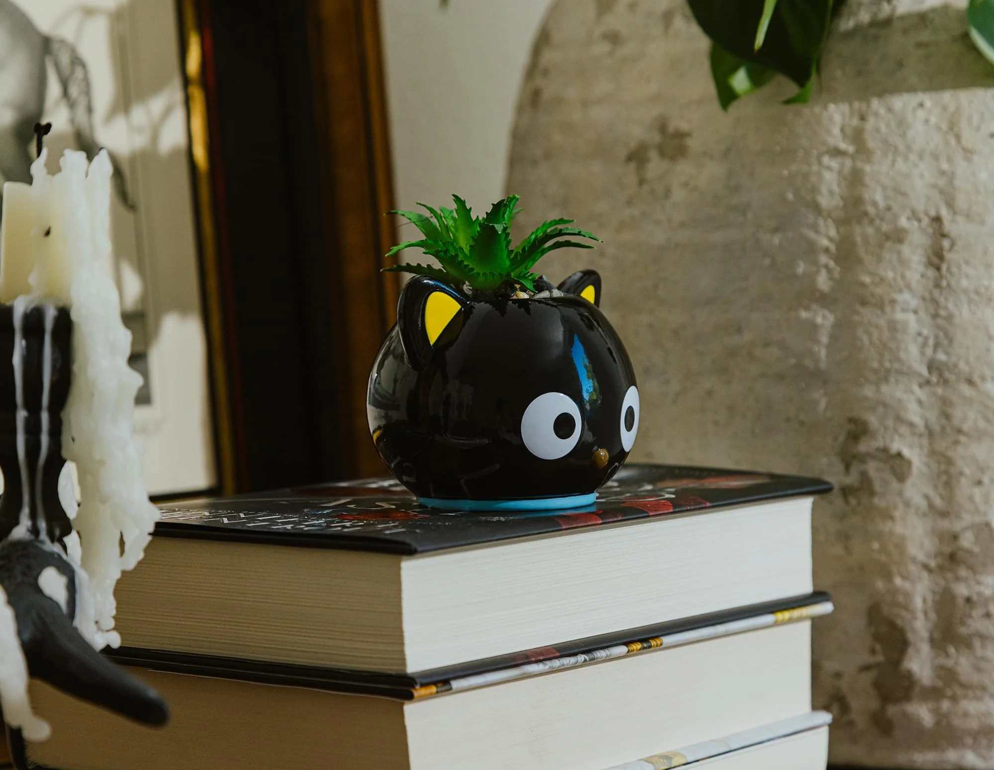 Sanrio Chococat 3-Inch Ceramic Mini Planter With Artificial Succulent - Image 9