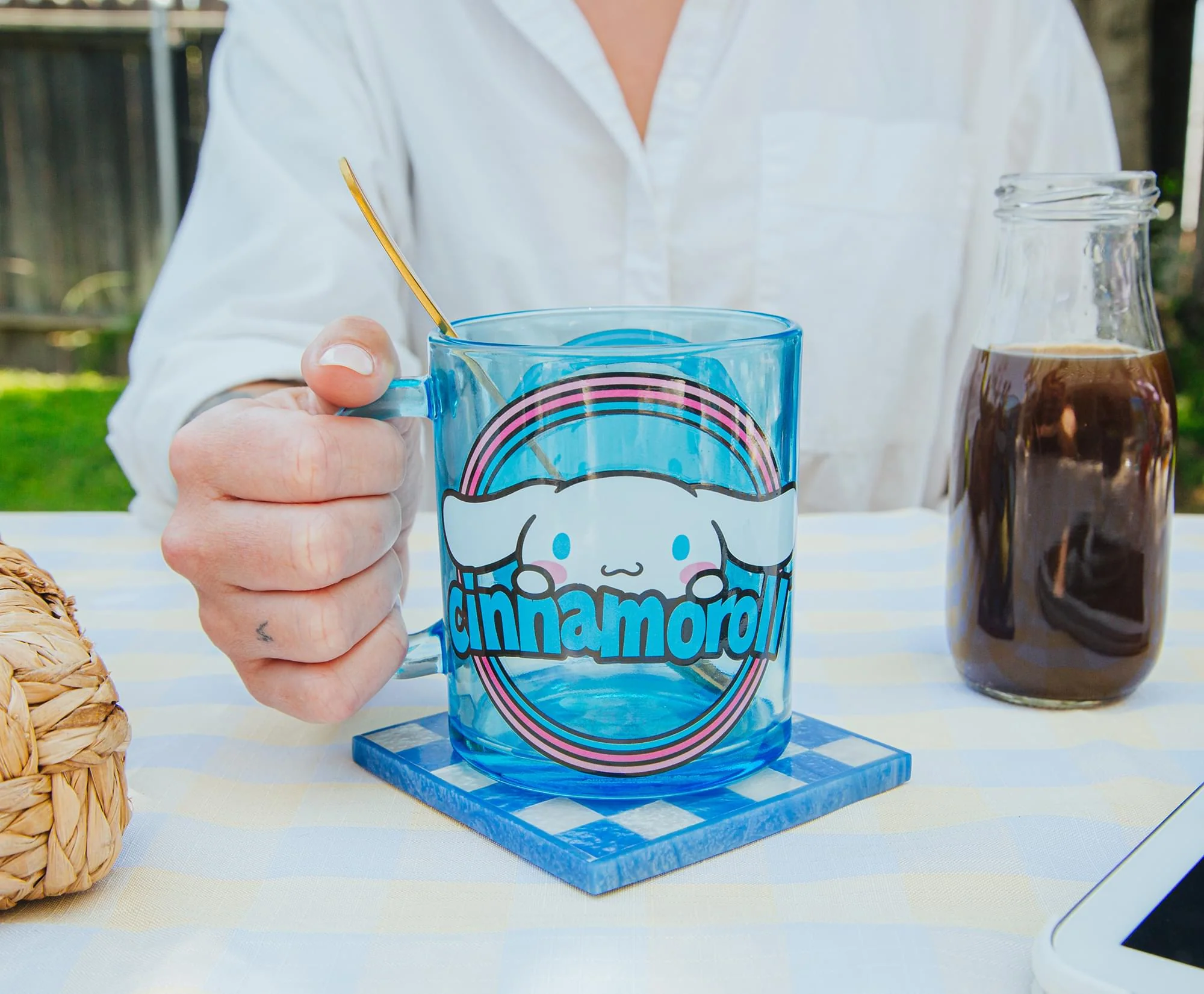 Sanrio Cinnamoroll Glass Coffee Mug | Holds 18 Ounces - Image 5