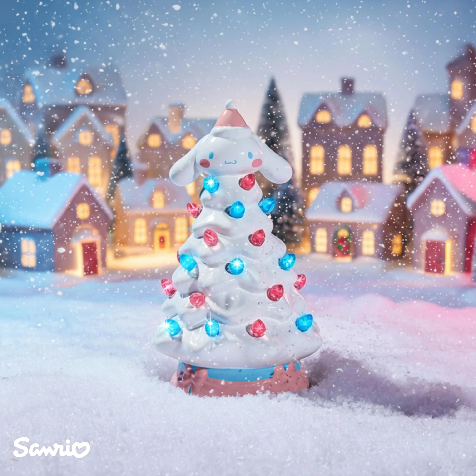 Sanrio Cinnamoroll Light-Up Ceramic Christmas Tree | 6 Inches Tall - Image 7