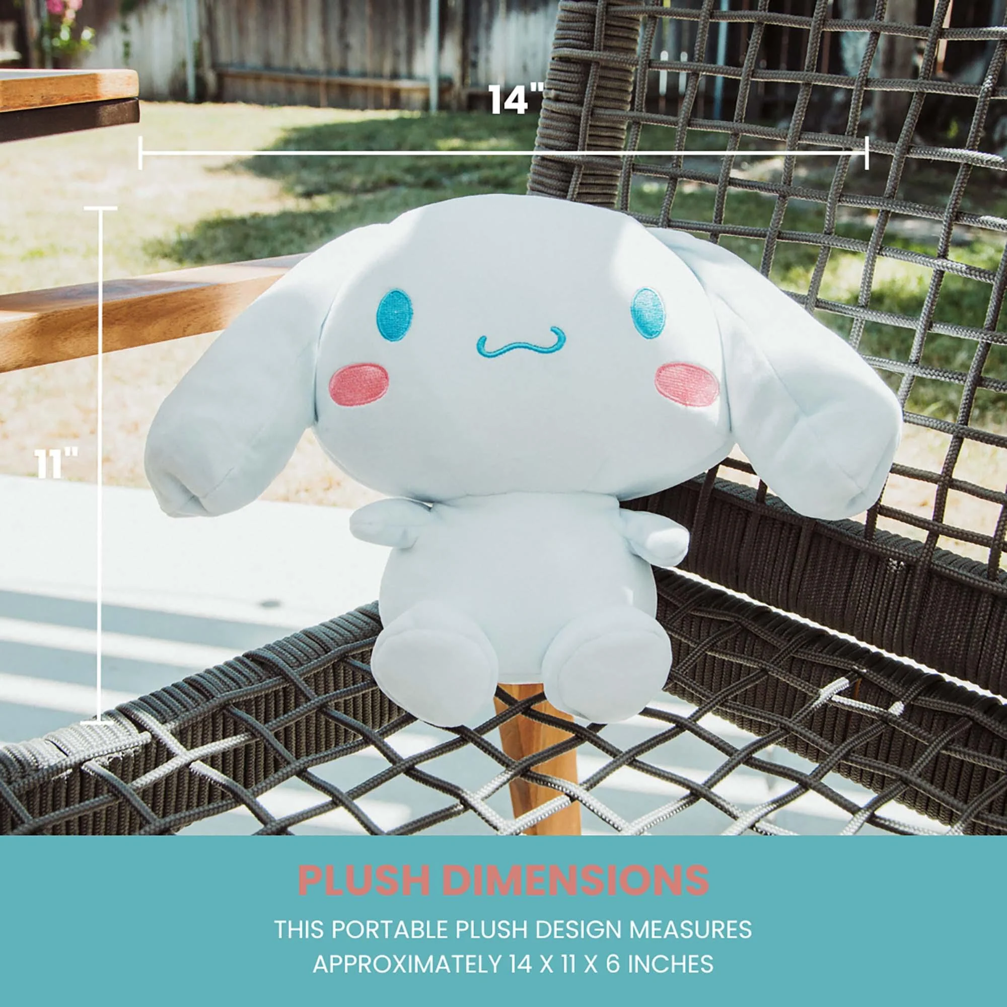 Sanrio Cinnamoroll Reversible Neck Roll Pillow and Plush Toy - Image 7