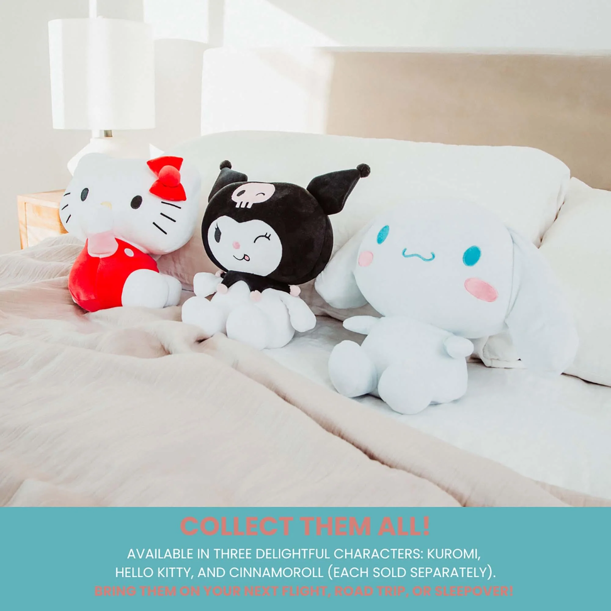 Sanrio Cinnamoroll Reversible Neck Roll Pillow and Plush Toy - Image 8