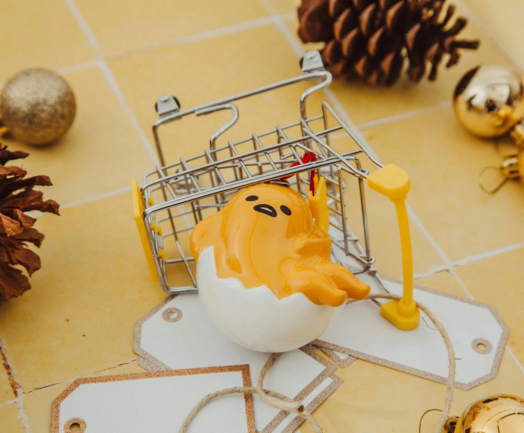 Sanrio Gudetama 4-Inch Shatterproof Decoupage Ornament - Image 6