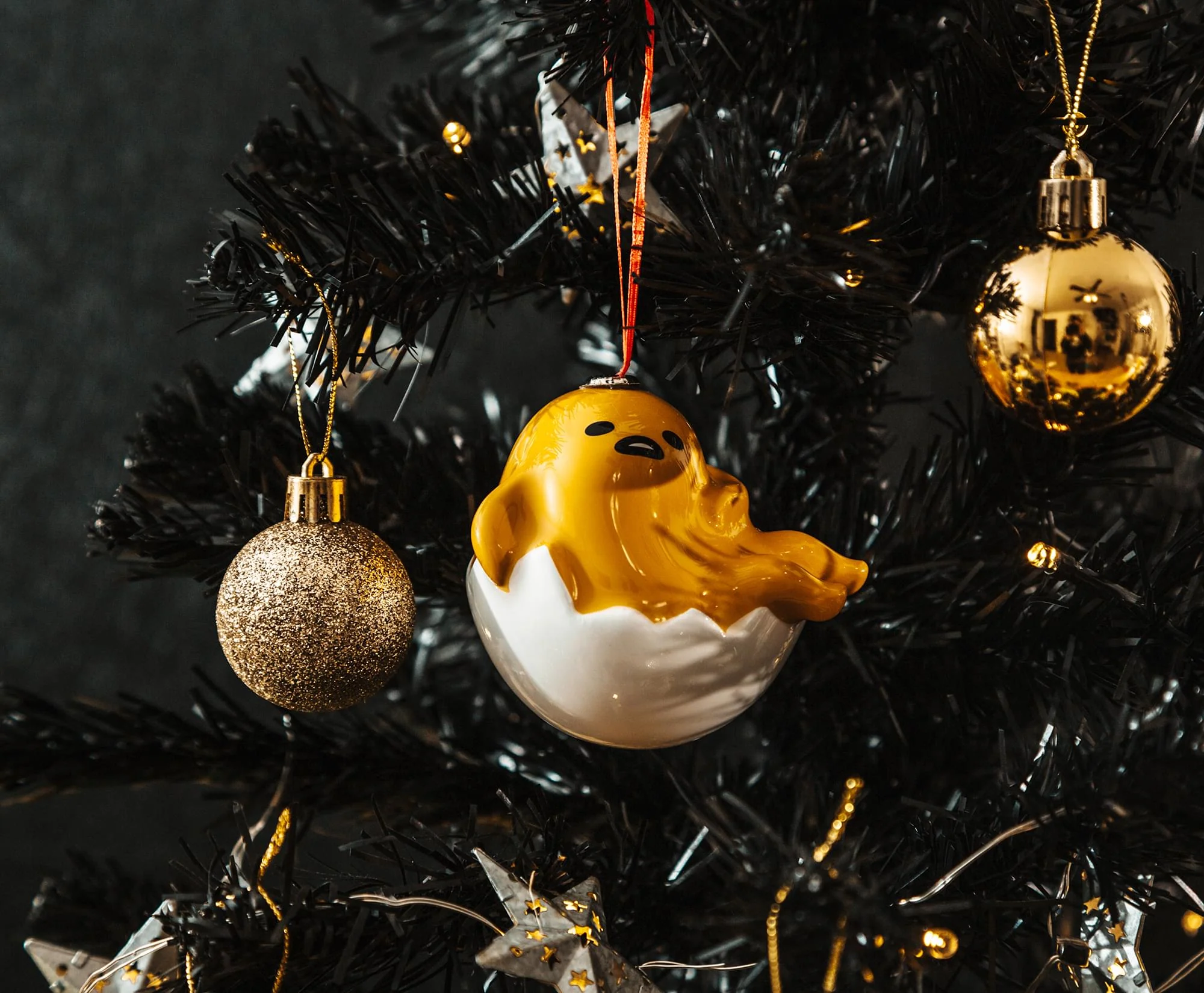 Sanrio Gudetama 4-Inch Shatterproof Decoupage Ornament - Image 7