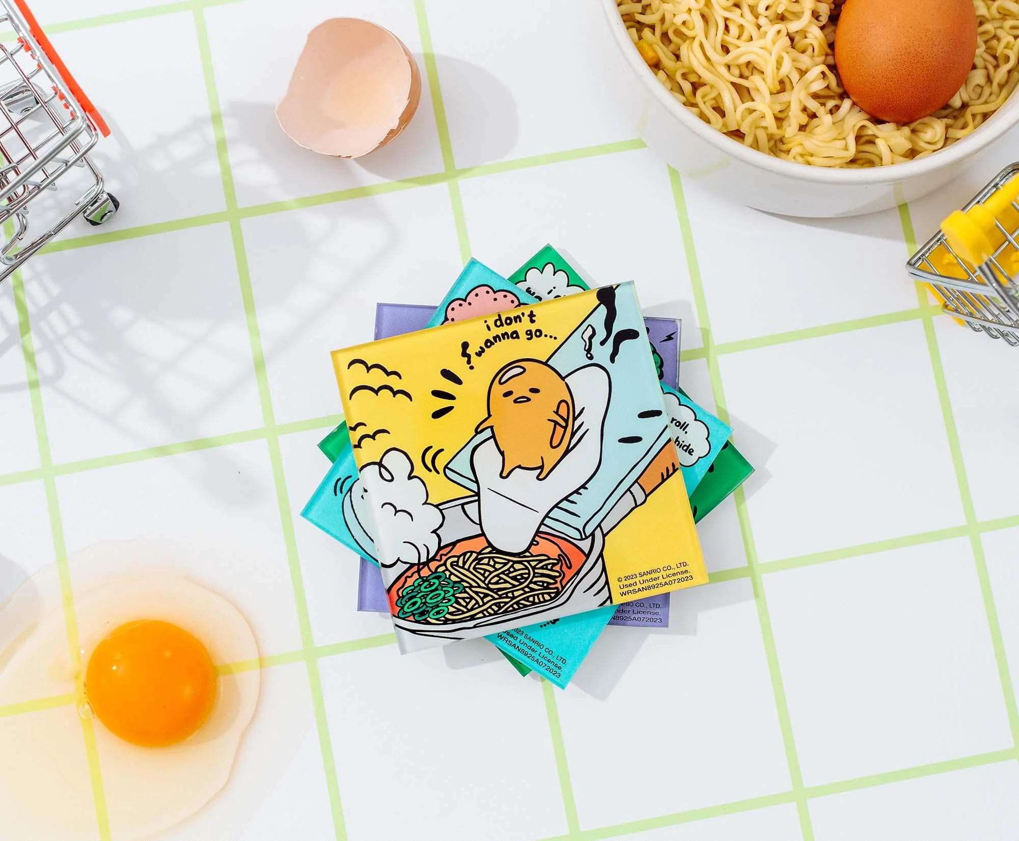 Sanrio Gudetama Glass Coasters | Set of 4 - Image 9