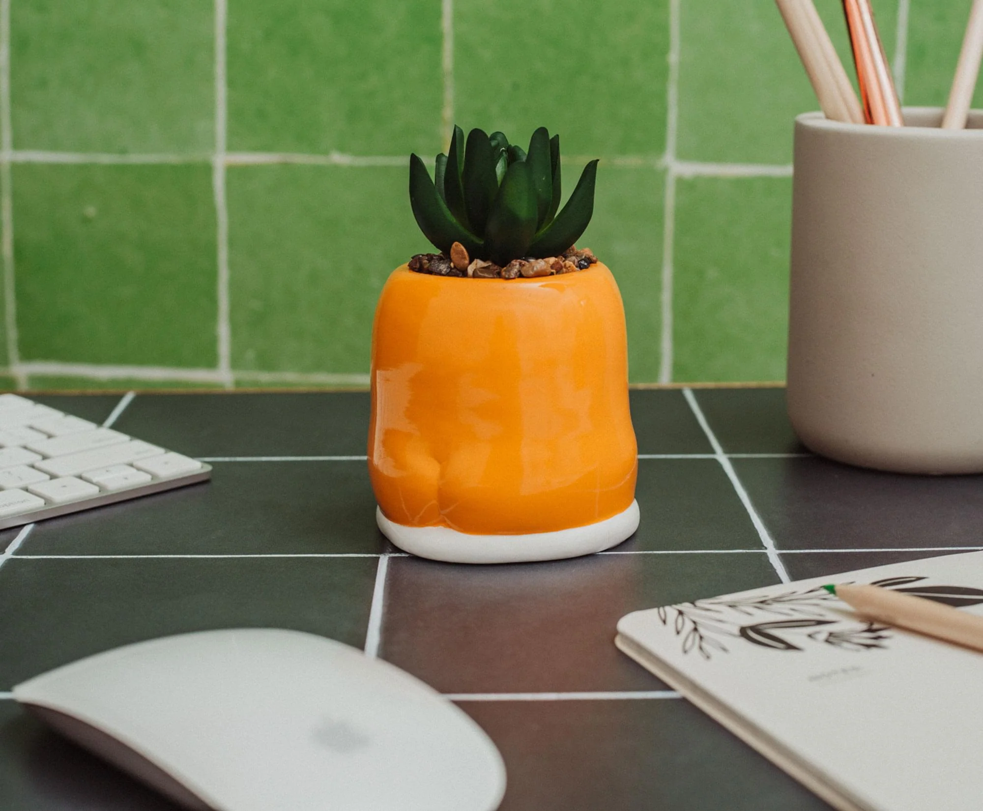 Sanrio Gudetama Meditation 3-Inch Mini Planter With Artificial Succulent - Image 8