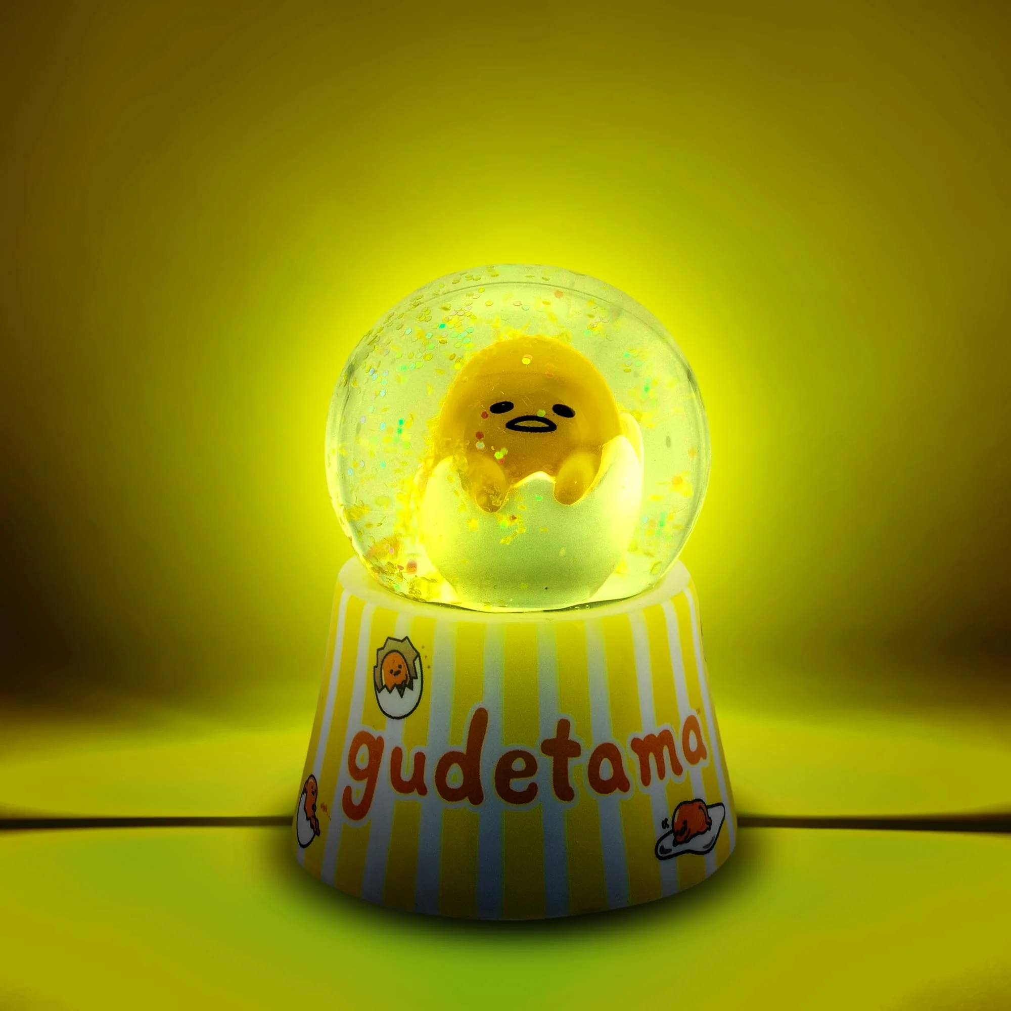 Sanrio Gudetama Mini Light-Up Snow Globe | 3 Inches Tall - Image 2
