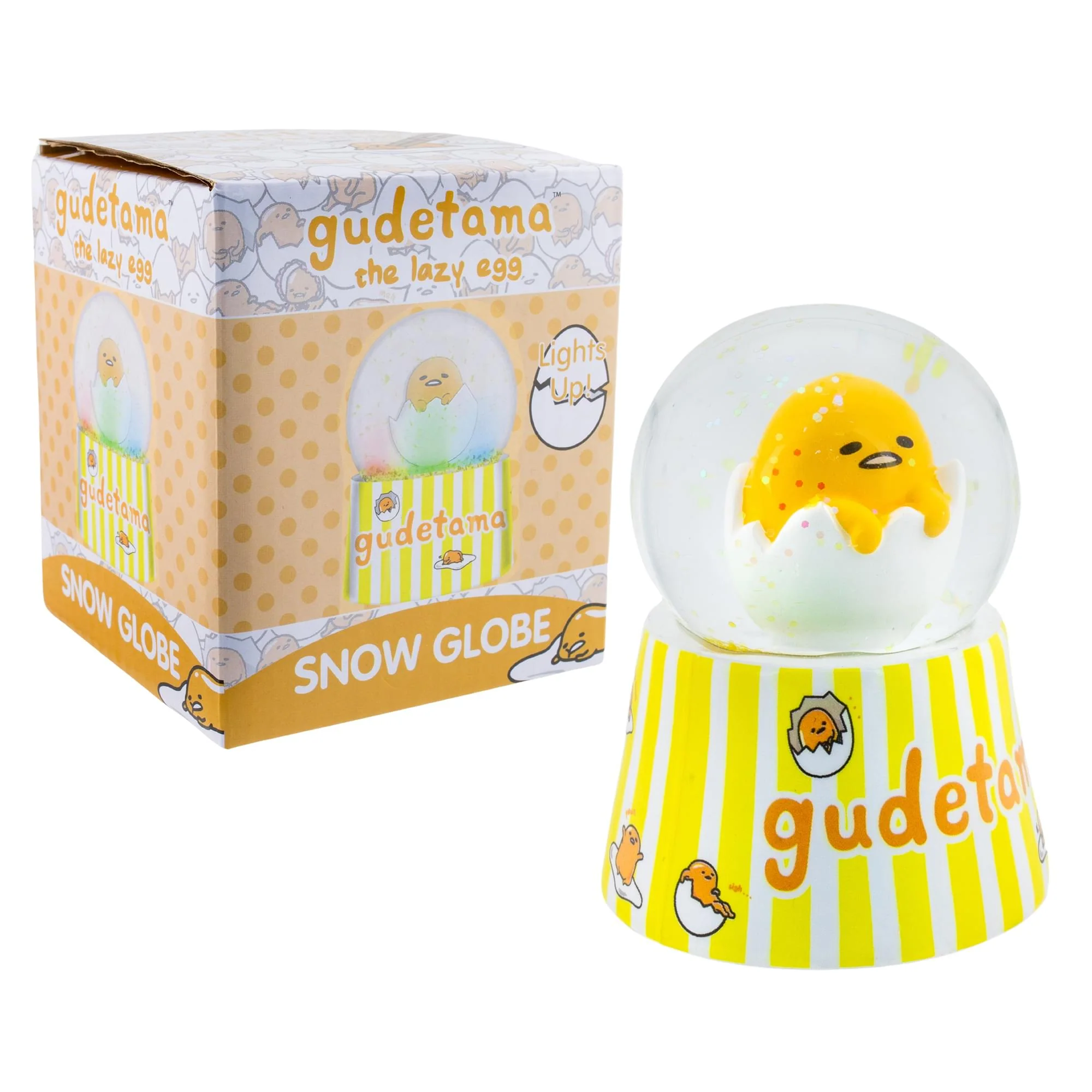 Sanrio Gudetama Mini Light-Up Snow Globe | 3 Inches Tall - Image 3