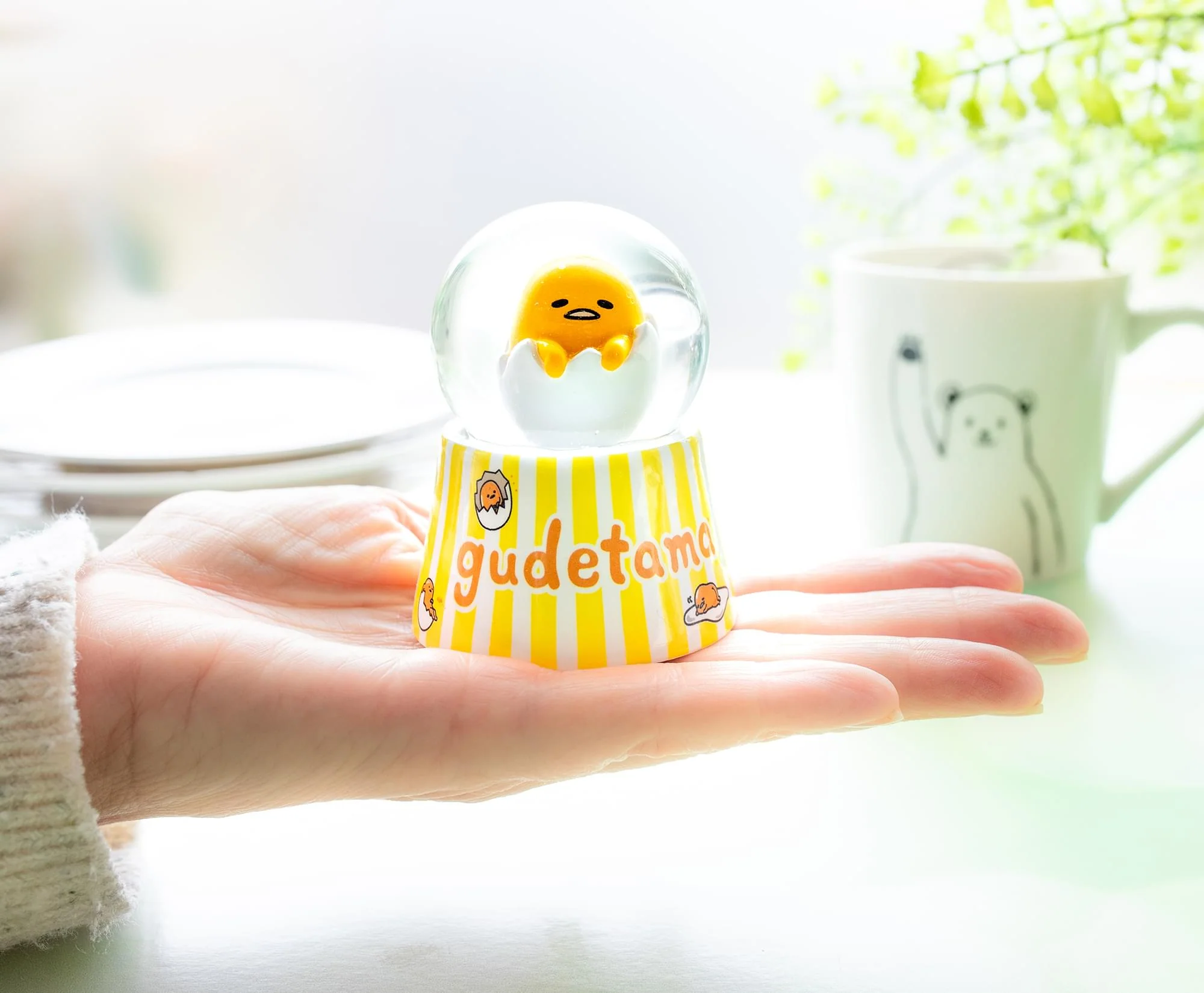Sanrio Gudetama Mini Light-Up Snow Globe | 3 Inches Tall - Image 5