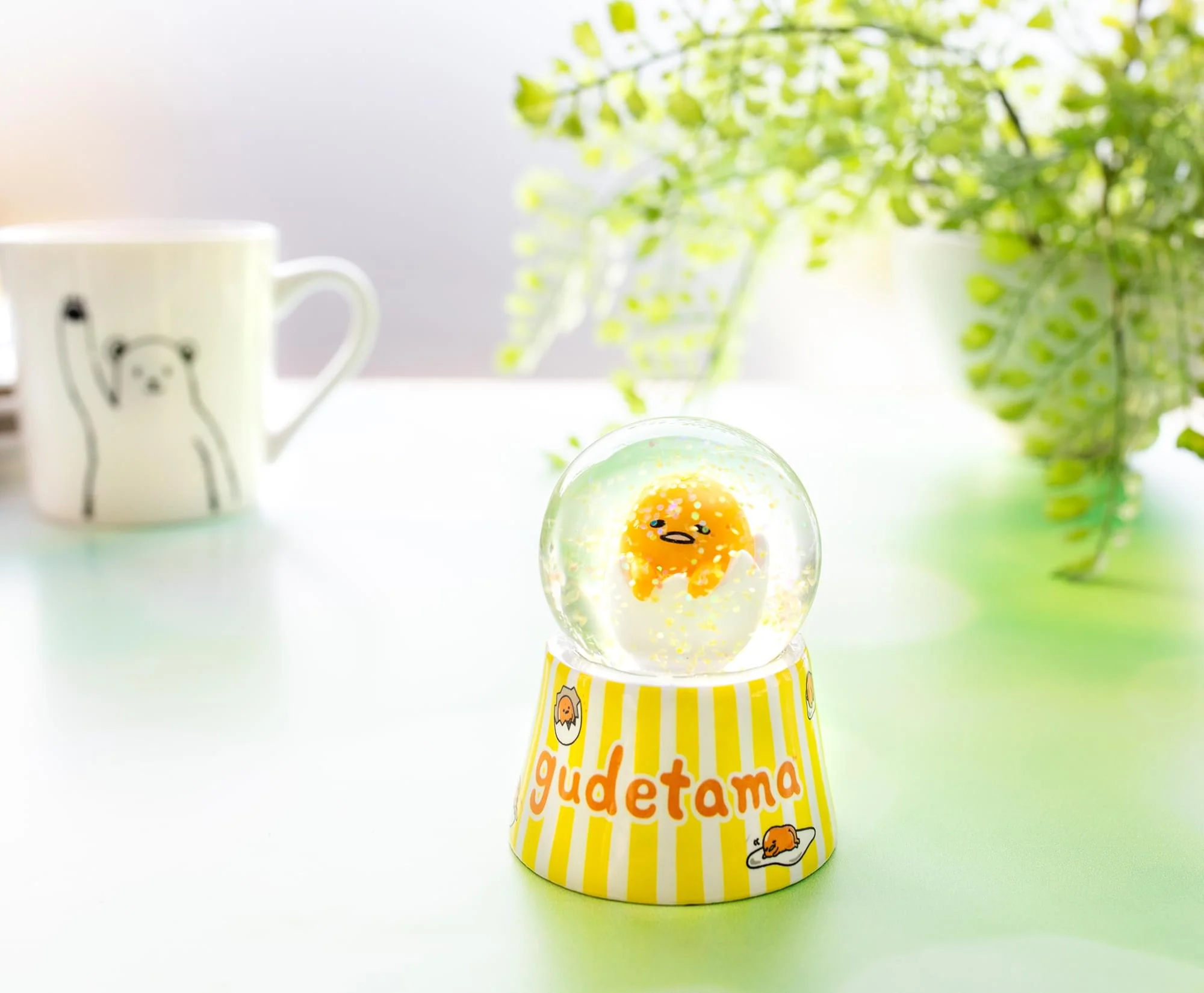 Sanrio Gudetama Mini Light-Up Snow Globe | 3 Inches Tall - Image 6
