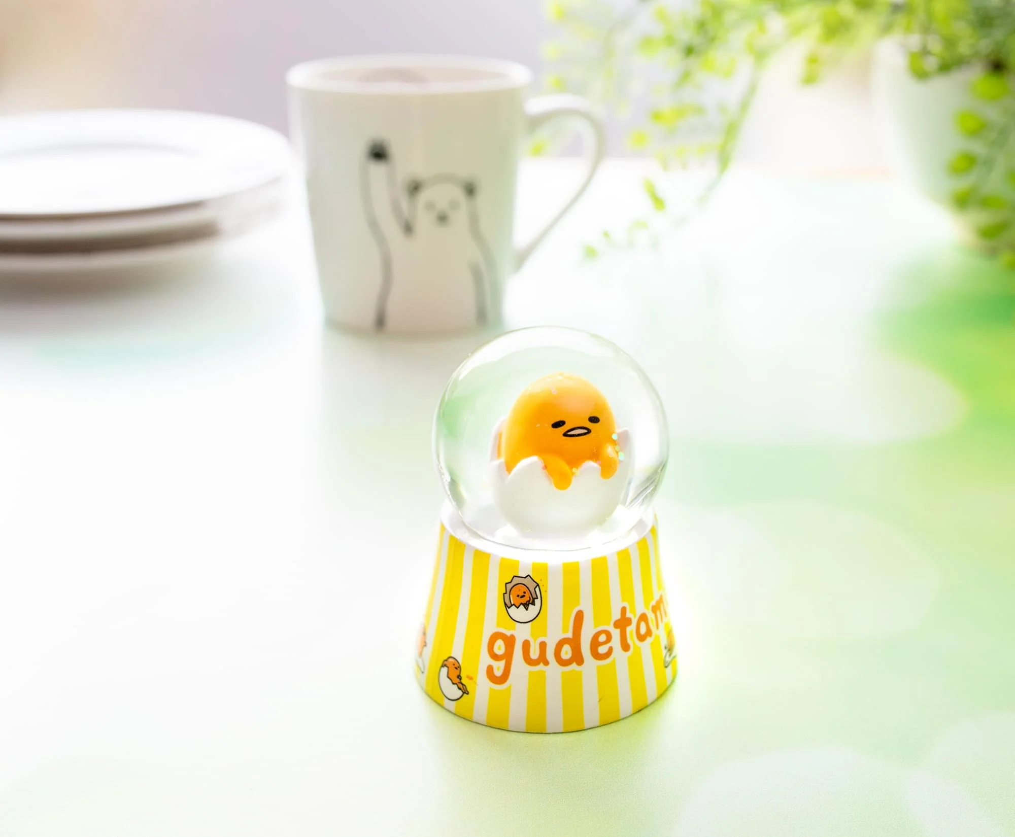Sanrio Gudetama Mini Light-Up Snow Globe | 3 Inches Tall - Image 7