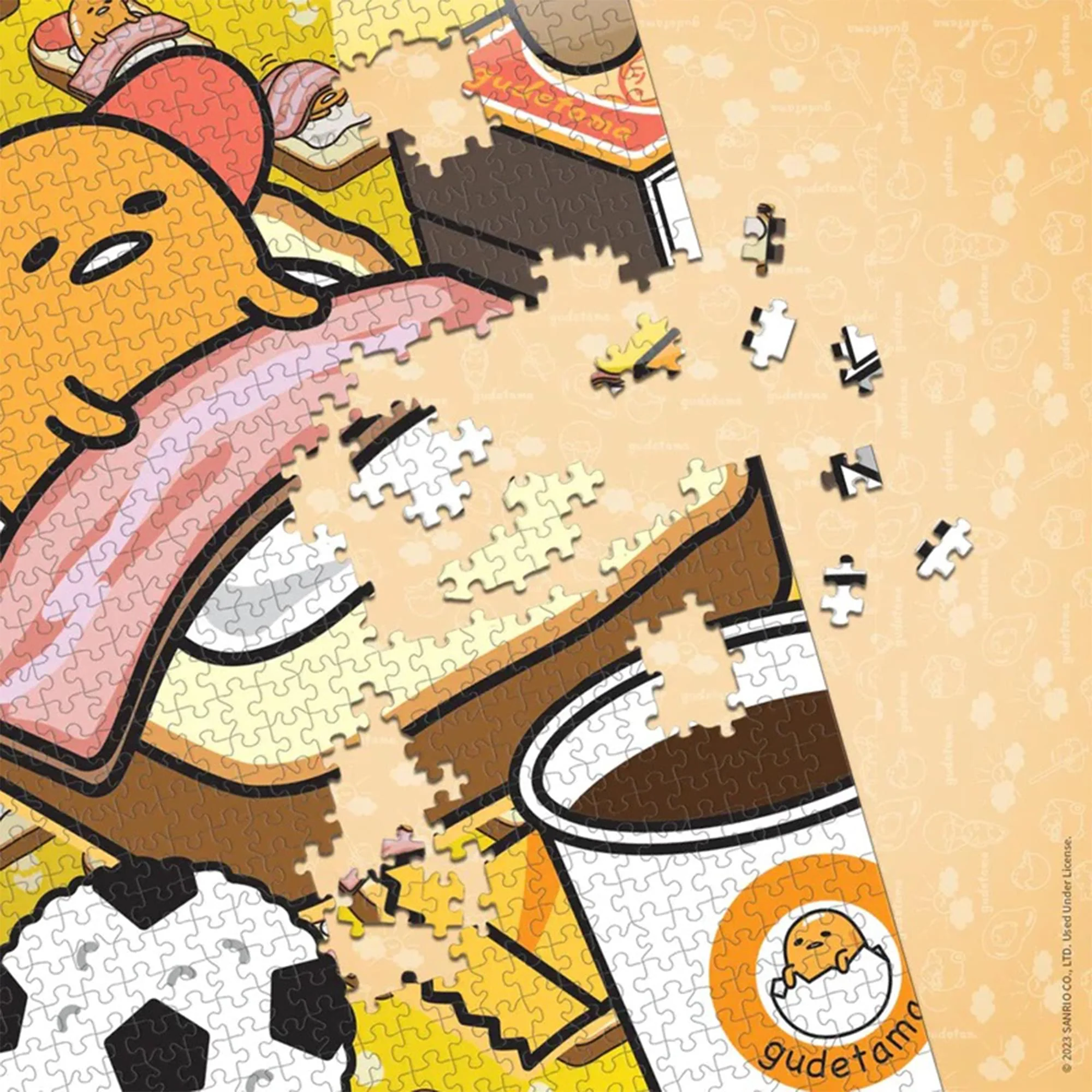 Sanrio Gudetama "Work From Bed" 1000 Piece Jigsaw Puzzle - Image 3