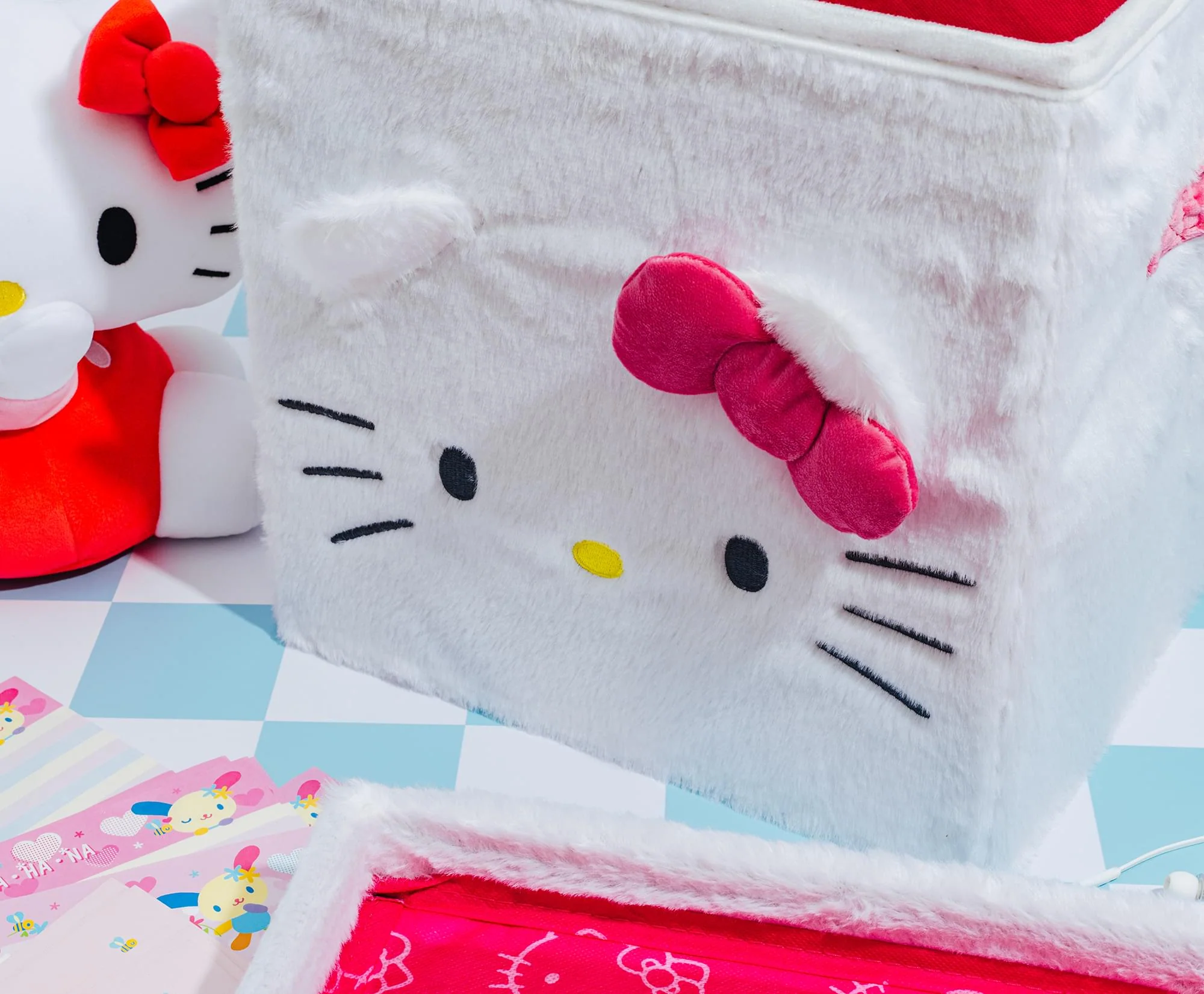 Sanrio Hello Kitty 13 x 13 Inch Plush Storage Cube - Image 9