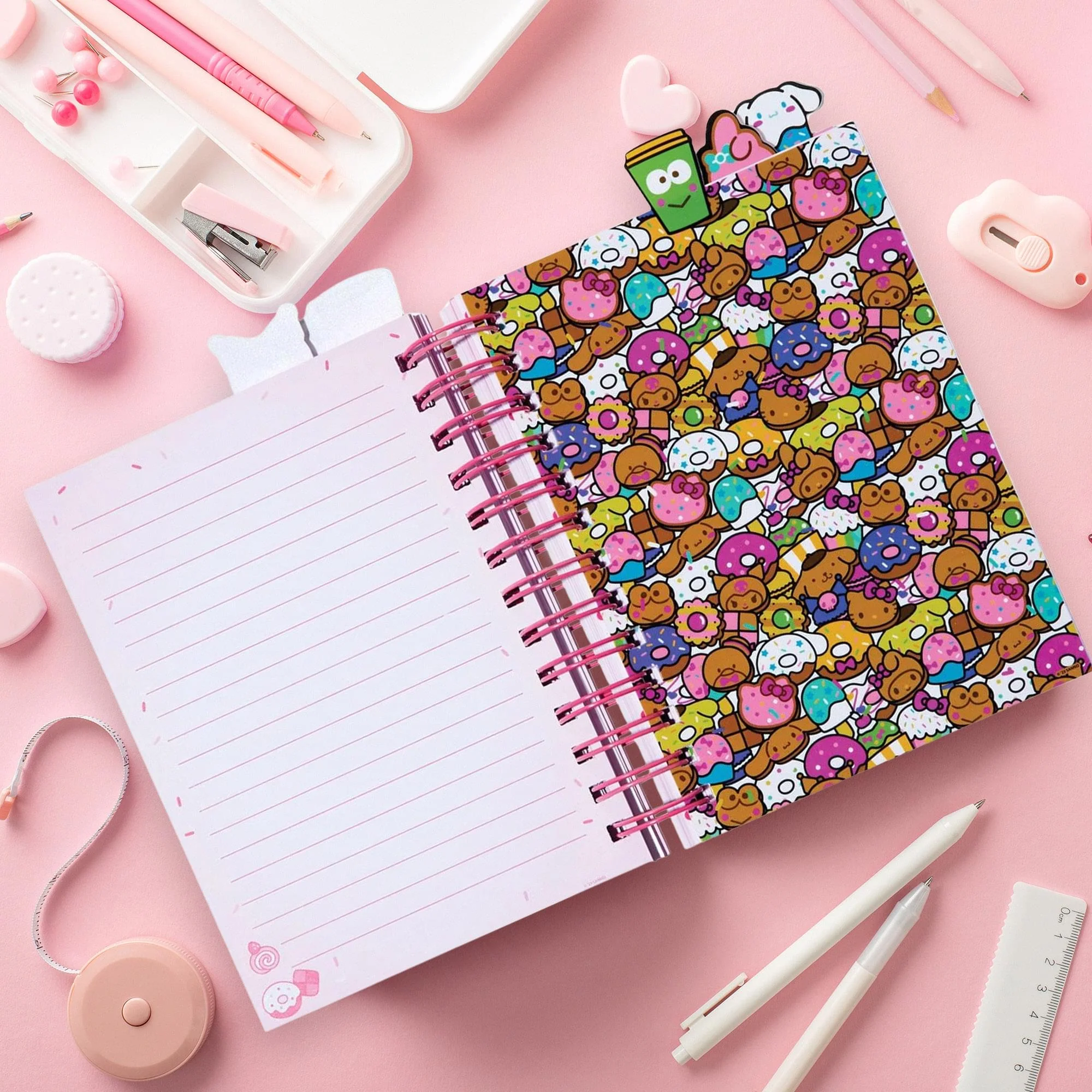 Sanrio Hello Kitty And Friends Cafe 5-Tab Spiral Notebook - Image 4